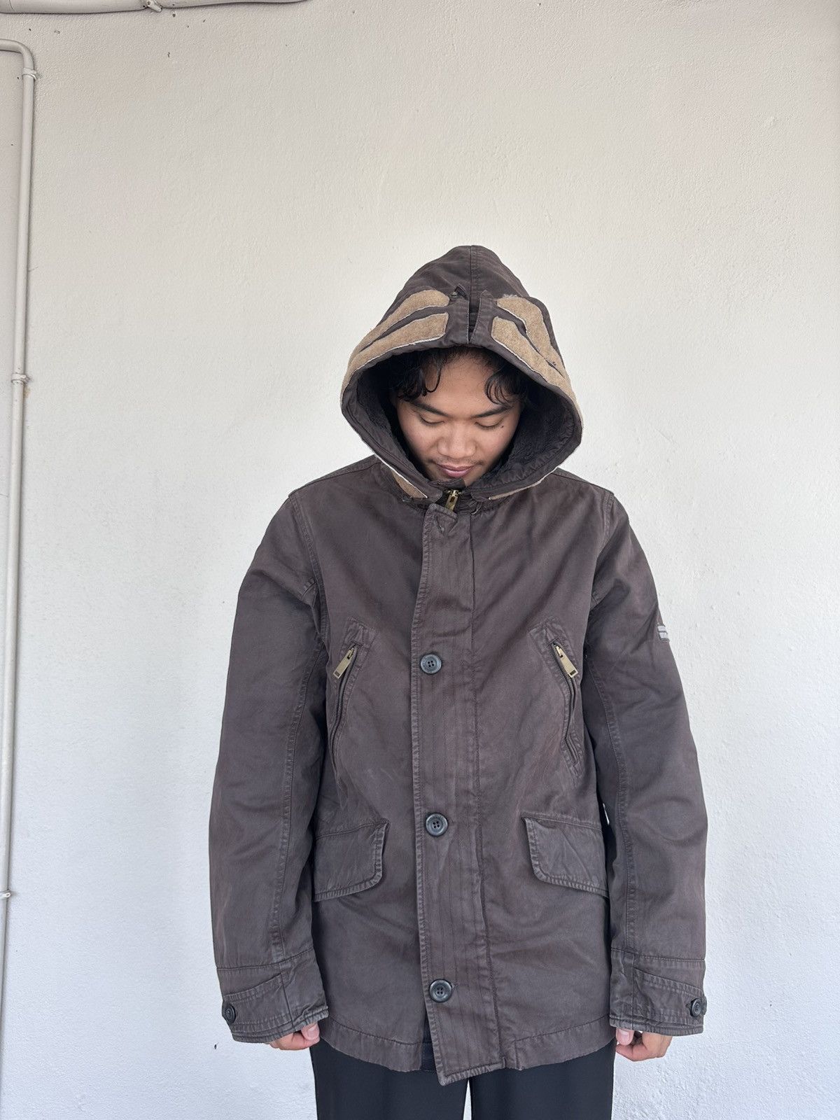 Stone Island Vintage Stone Island Denims Naval Overcoat Jacket Size US L / EU 52-54 / 3 - 19 Thumbnail
