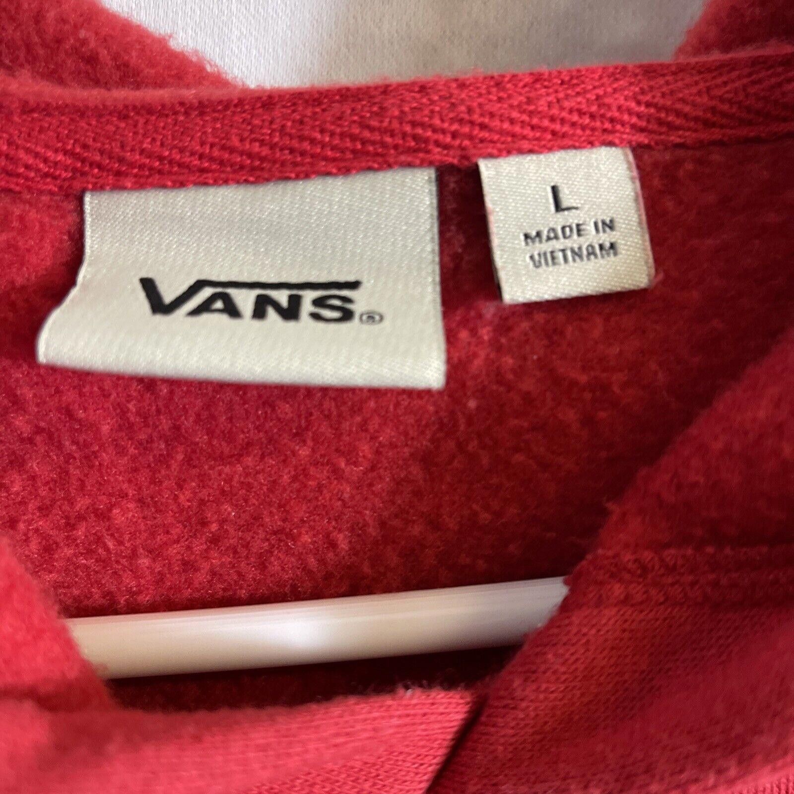 Vans Vans Hoodie Sweatshirt Men Large RED VANS Skater Size US 34 / EU 50 - 3 Thumbnail