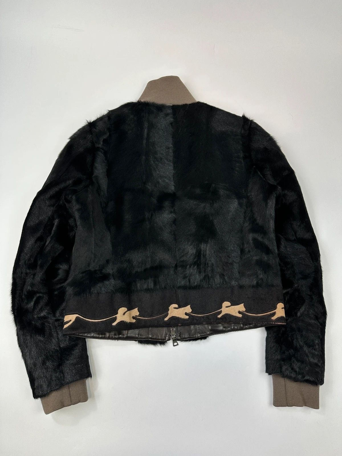 Prada Prada Sport FW01-05 Black Calf & Fox Fur Leather Jacket Size M / US 6-8 / IT 42-44 - 7 Thumbnail