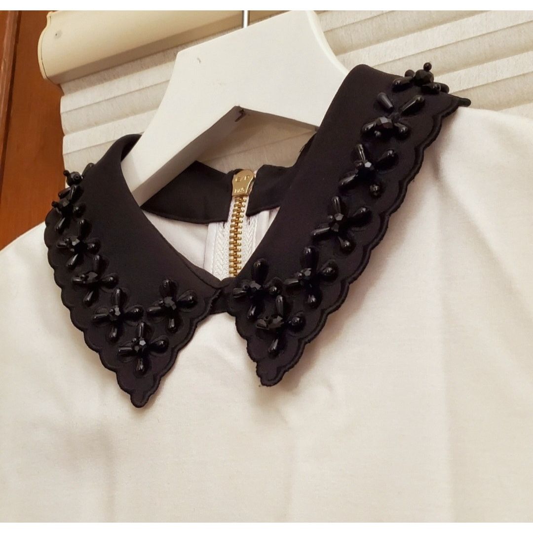 Ted Baker NWT Ted Baker London embroidered beaded collar dress Size 0 Size S / US 4 / IT 40 - 6 Thumbnail