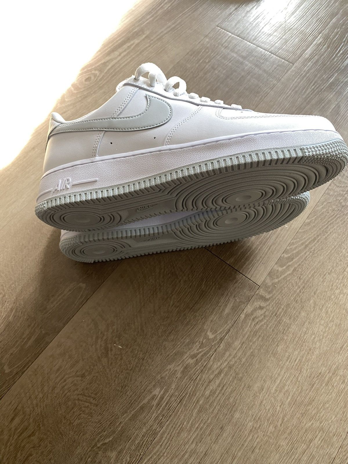 Nike Nike Air Force 1 '07 Shoes White Grey Pure Platinum Size US 8 / EU 41 - 5 Thumbnail