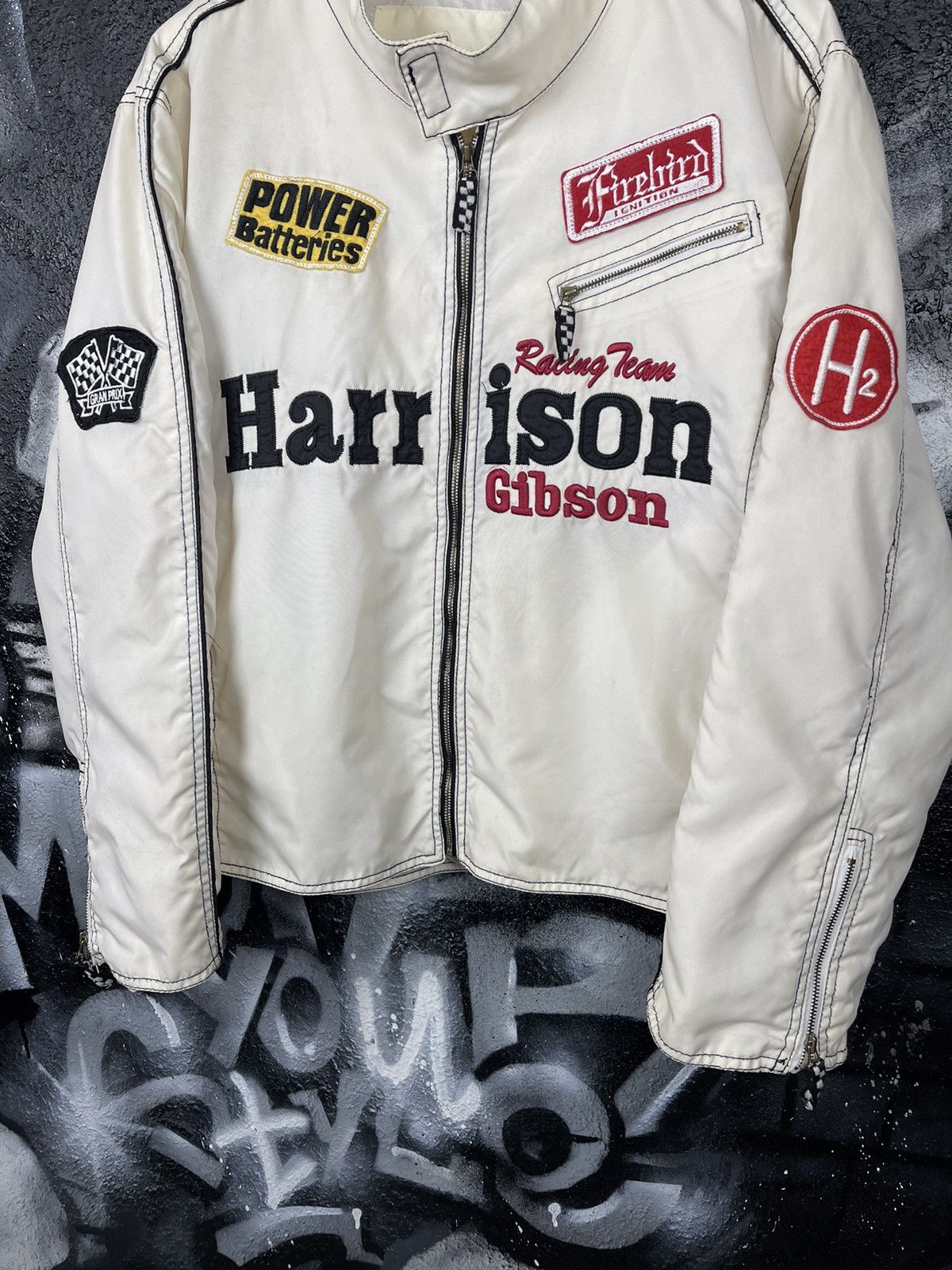 Vintage Harrison Gibson Racing Team Vintage Full Zip Light Jacket Size US XL / EU 56 / 4 - 6 Thumbnail