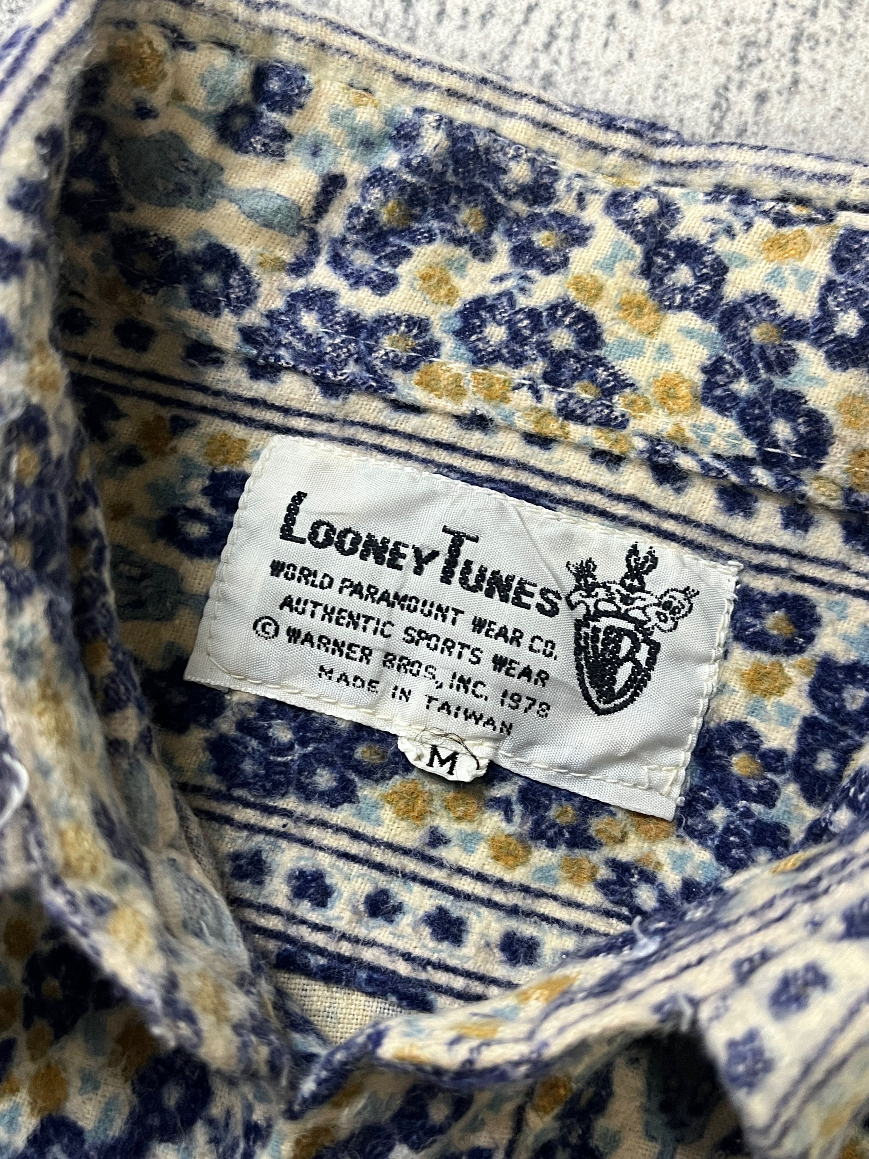Vintage Vintage 70s Looney Tunes Tweety All Over Print Shirt Size M / US 6-8 / IT 42-44 - 8 Thumbnail