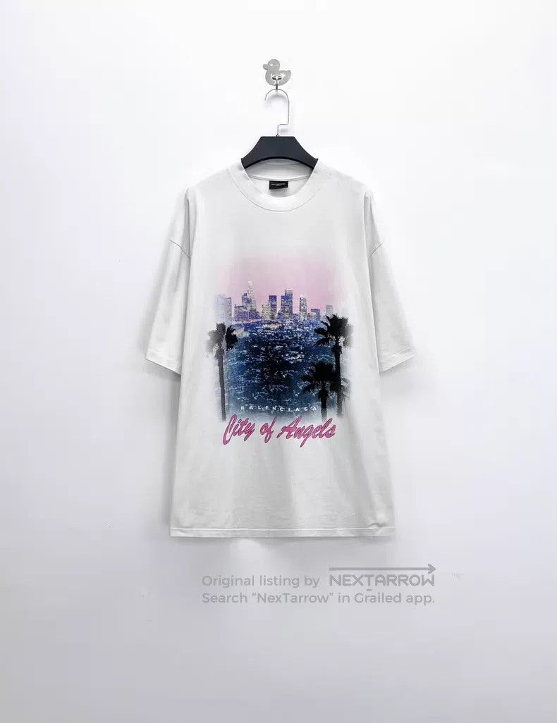 Balenciaga Balenciaga Los Angeles Night Scene Printed Short Sleeve Size US L / EU 52-54 / 3 - 1 Thumbnail