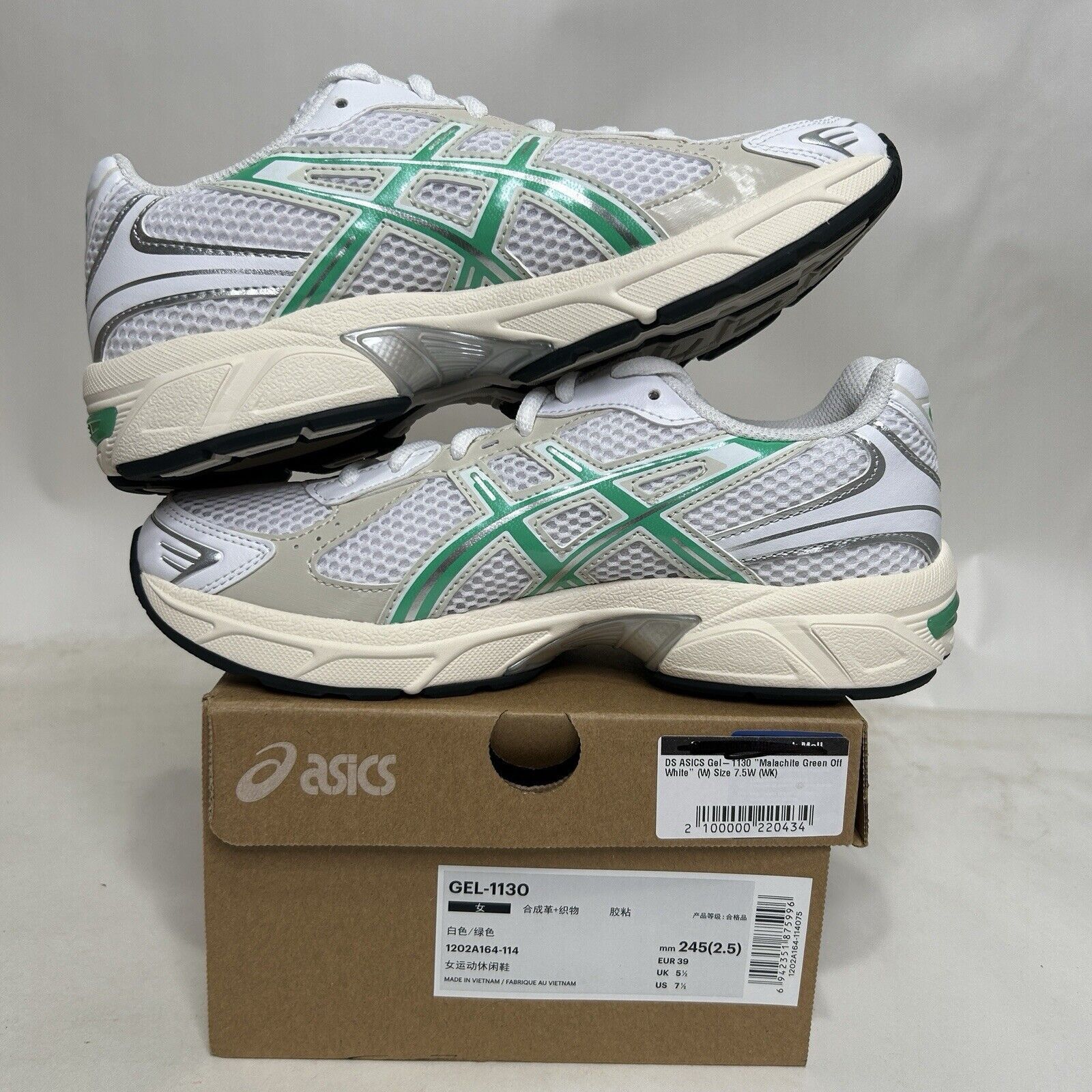 Asics ASICS Gel-1130 “White Malachite Green” 2024 Size US 7.5 / IT 37.5 - 3 Thumbnail