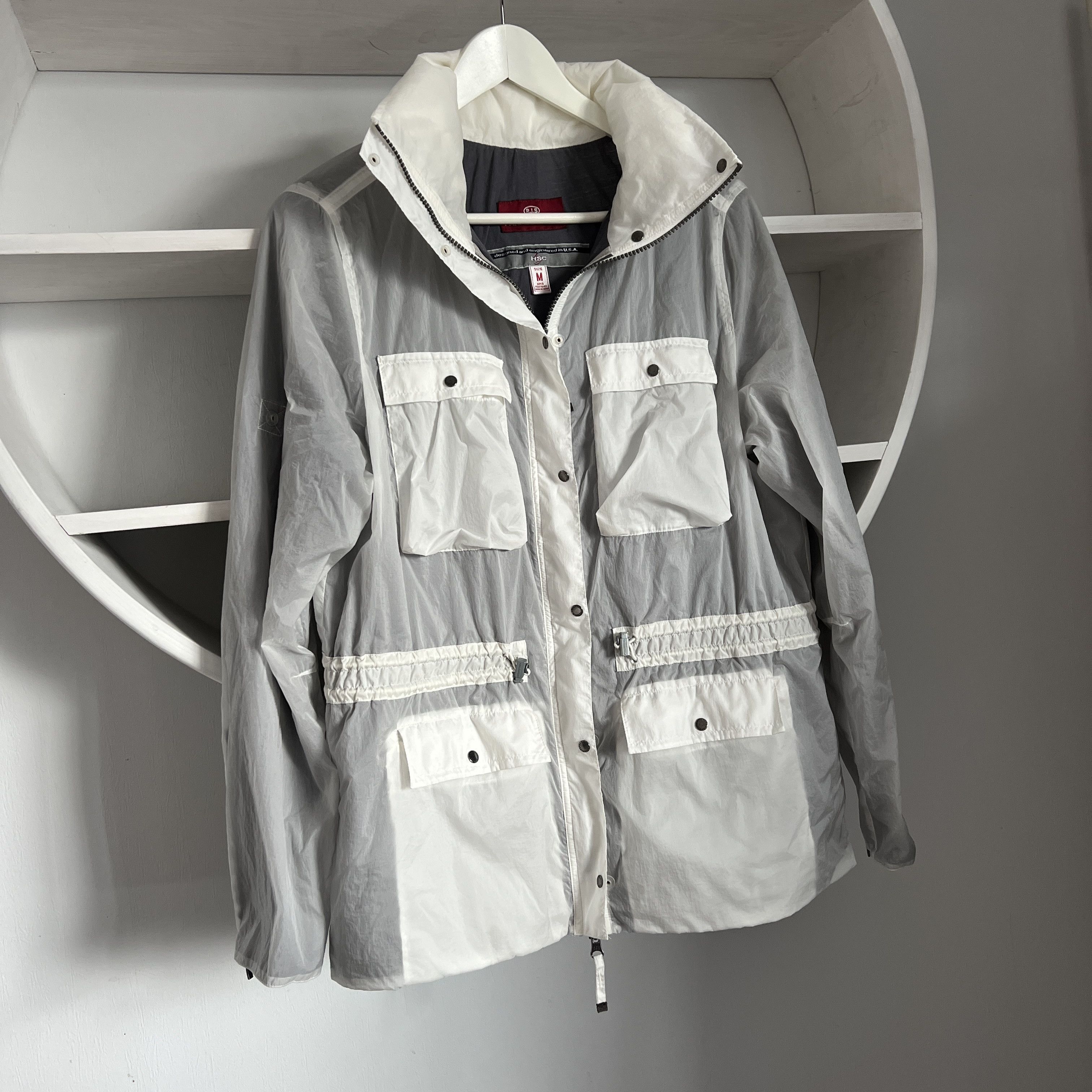 Parajumpers PARAJUMPERS MALIBU By HSC USA White Nylon Pocket Jacket M Size M / US 6-8 / IT 42-44 - 4 Thumbnail