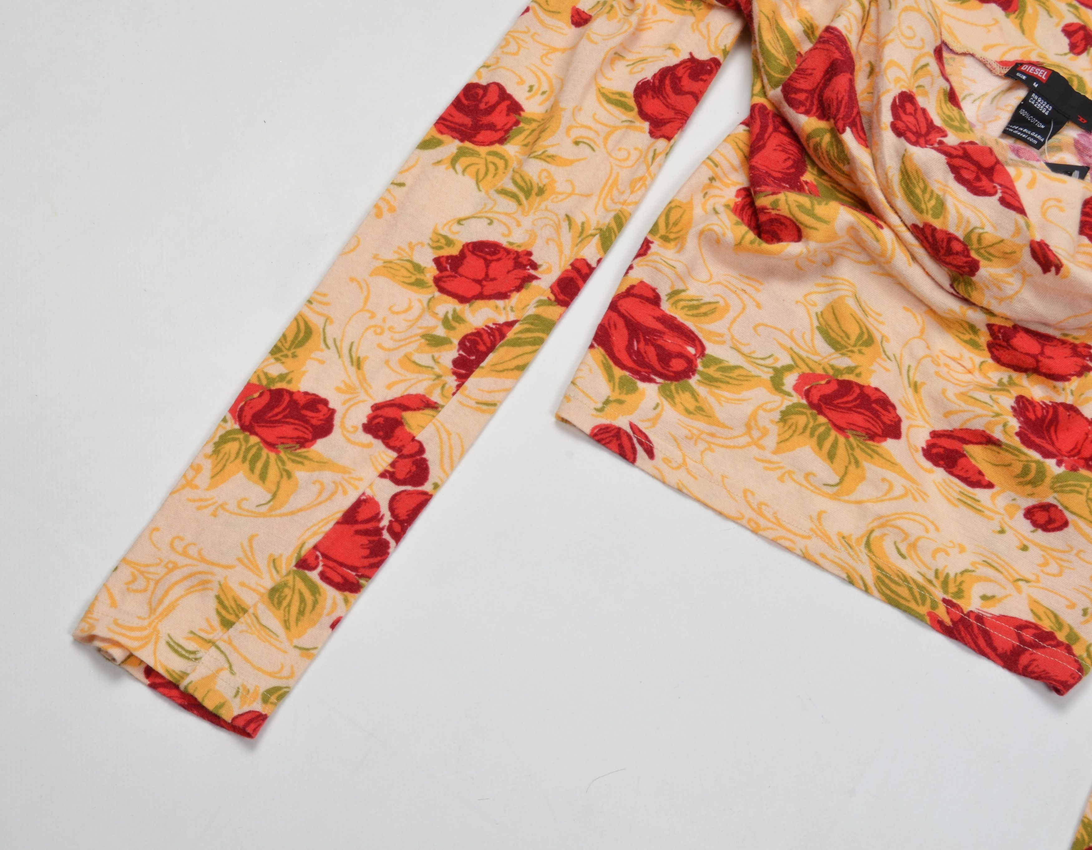 Diesel × Vintage Vintage Diesel Y2K Fairy Floral Cowl Neck Long Sleeve Top Size M / US 6-8 / IT 42-44 - 3 Thumbnail