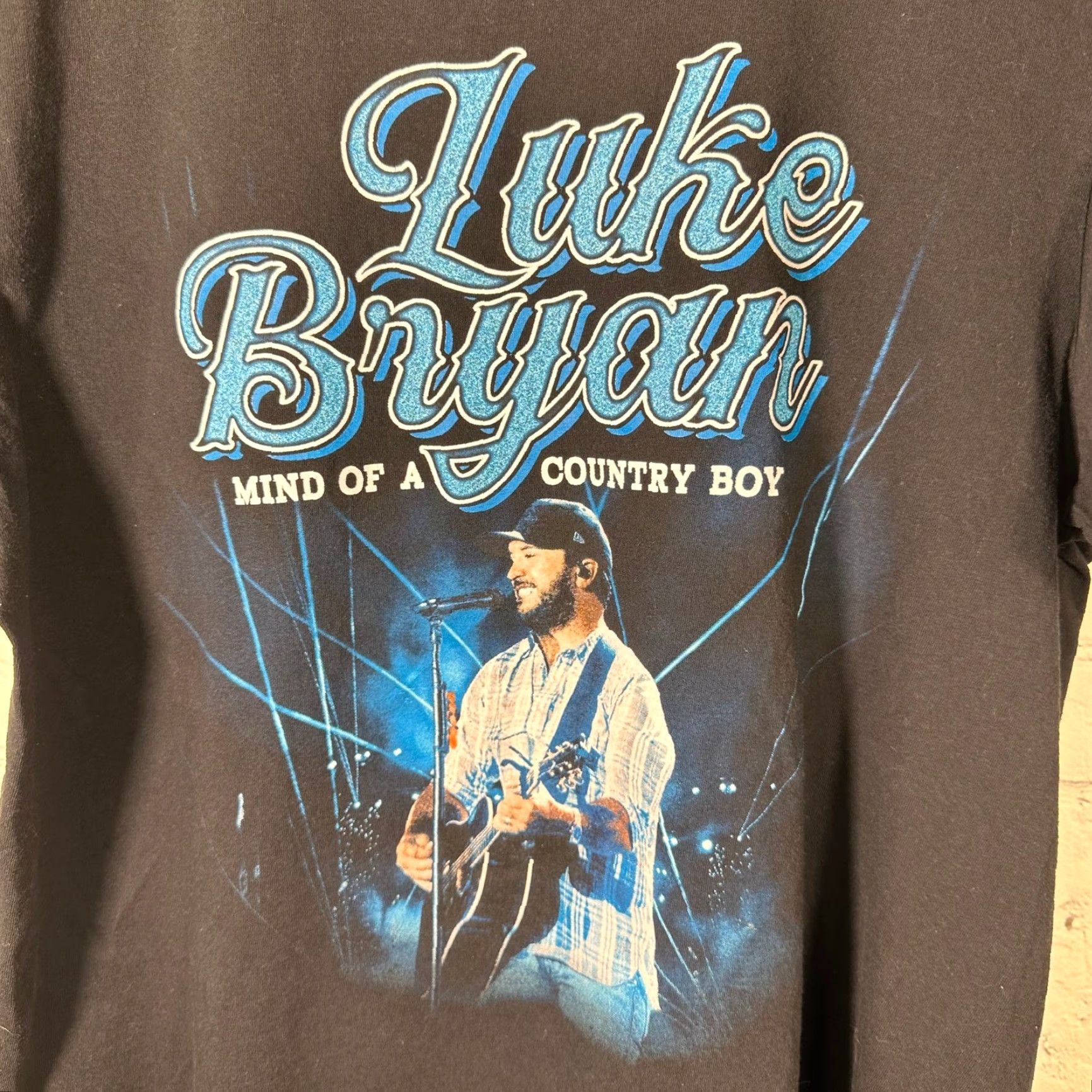 Vintage Luke Bryan Mind of a Country Boy Tour 2024 Concert T-Shirt Black Womens M Size M / US 6-8 / IT 42-44 - 2 Thumbnail