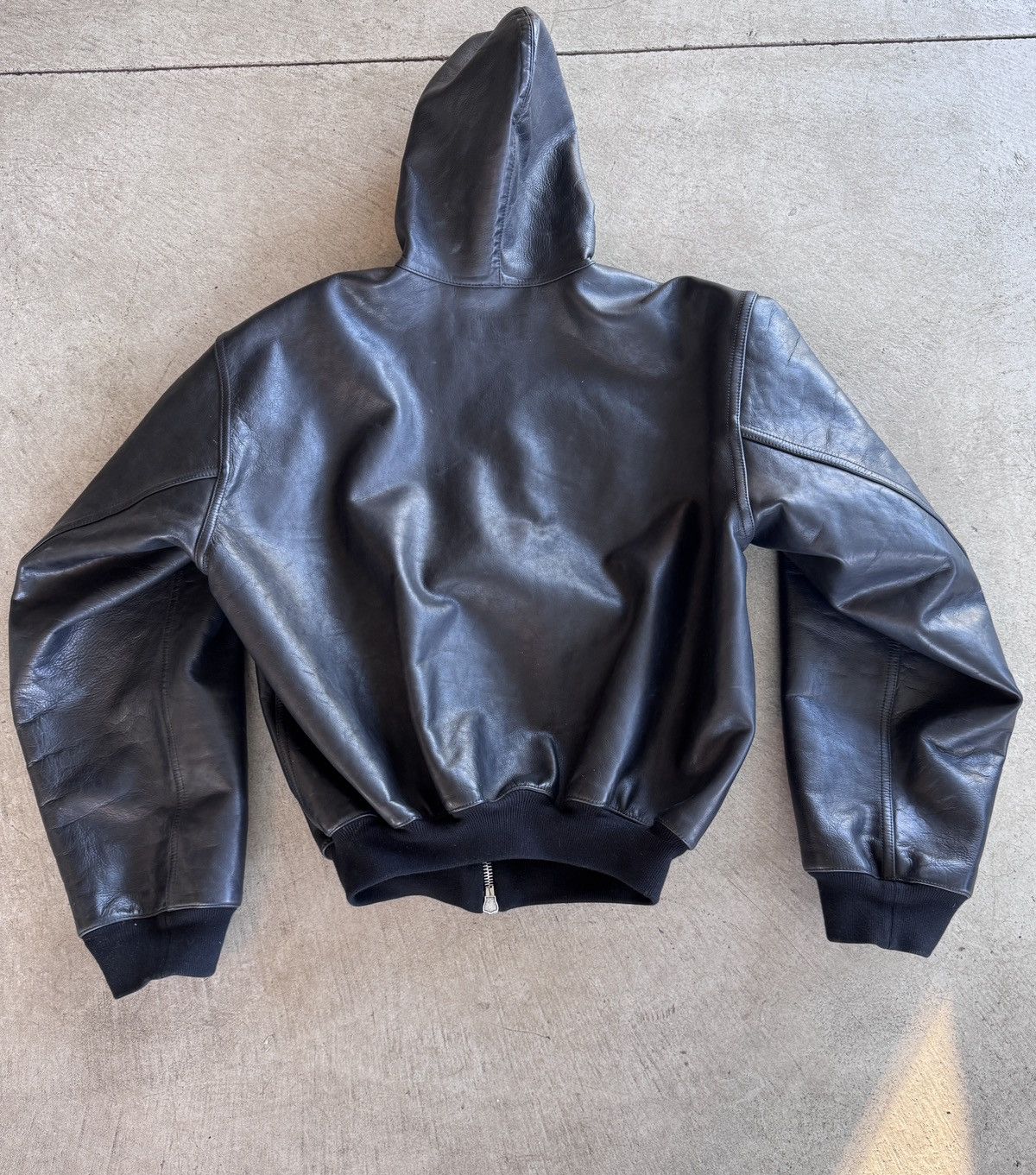Balenciaga Balenciaga Hooded Leather Bomber Jacket Size XS / US 0-2 / IT 36-38 - 3 Thumbnail