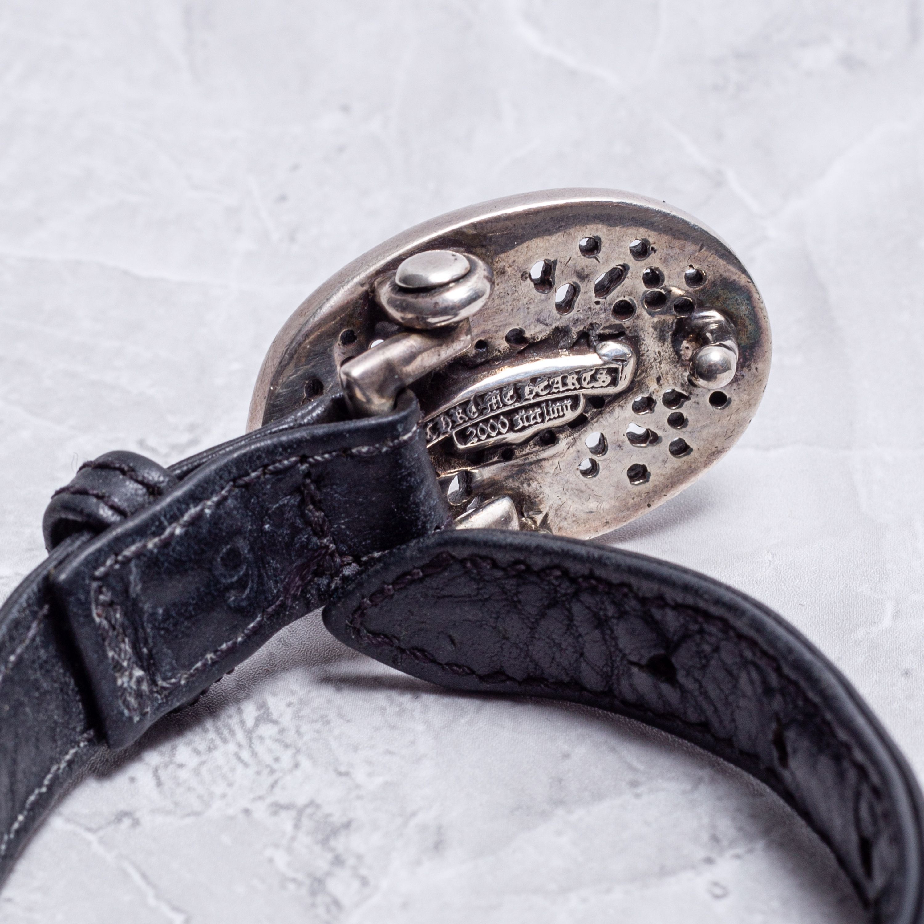 Chrome Hearts CHROME HEARTS Leather Bracelet Tiny Classic Oval Size ONE SIZE - 9 Thumbnail