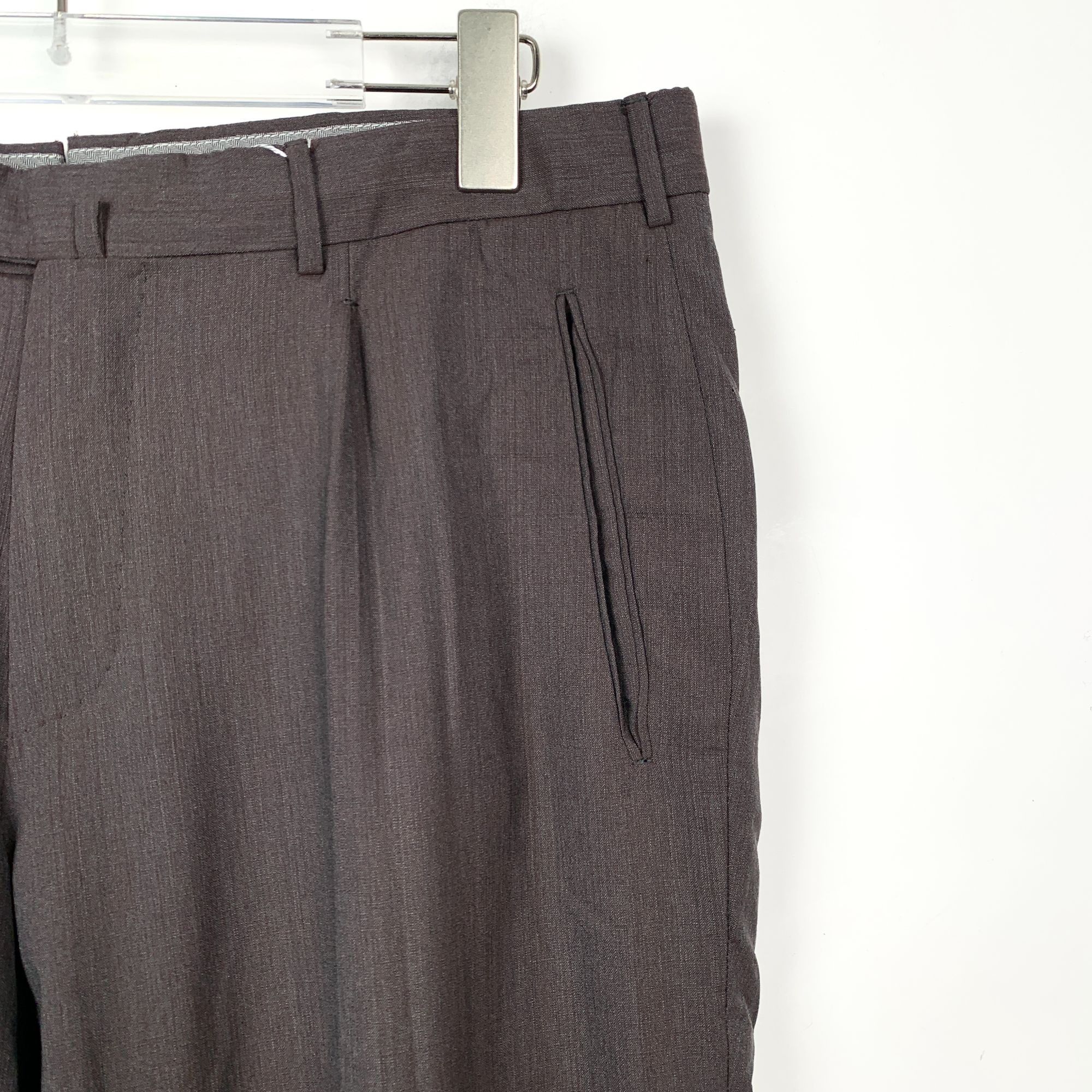 Ermenegildo Zegna Ermenegildo Zegna Slim Fit Grey Wool Trousers All Season Hig Size US 28 / EU 44 - 6 Thumbnail