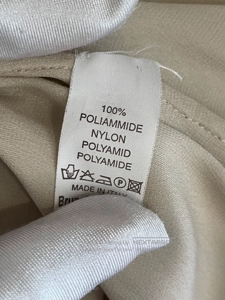 Brunello Cucinelli Brunello Cucinelli Champagne Gold Beige Nylon Dress Size M / US 6-8 / IT 42-44 - 7 Thumbnail