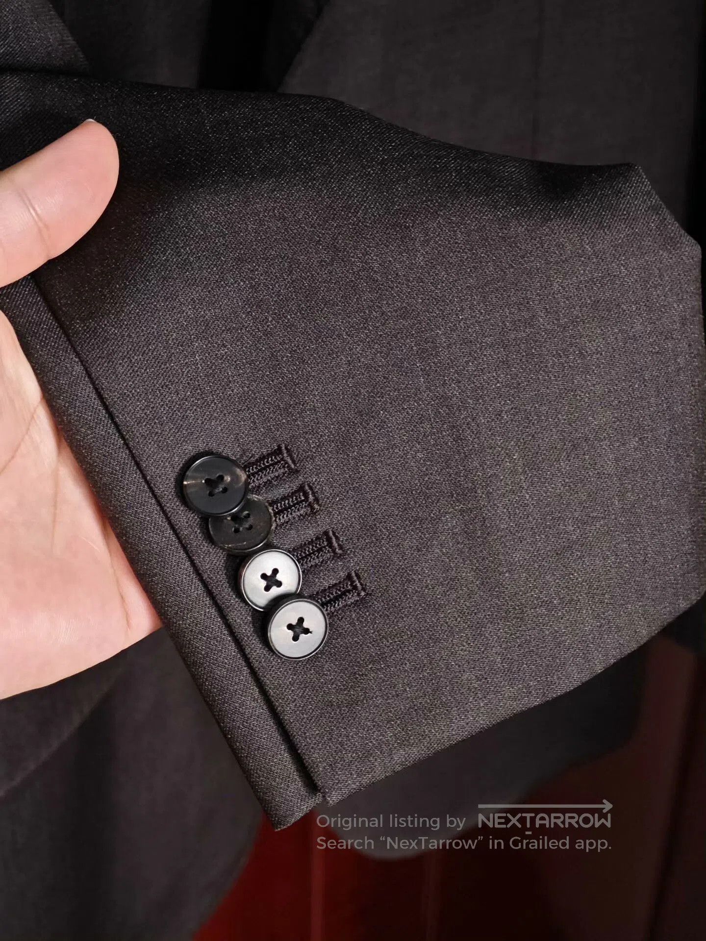 Japanese Brand Italian Wool Semi-Canvas Custom Suit. Size US S / EU 44-46 / 1 - 4 Thumbnail