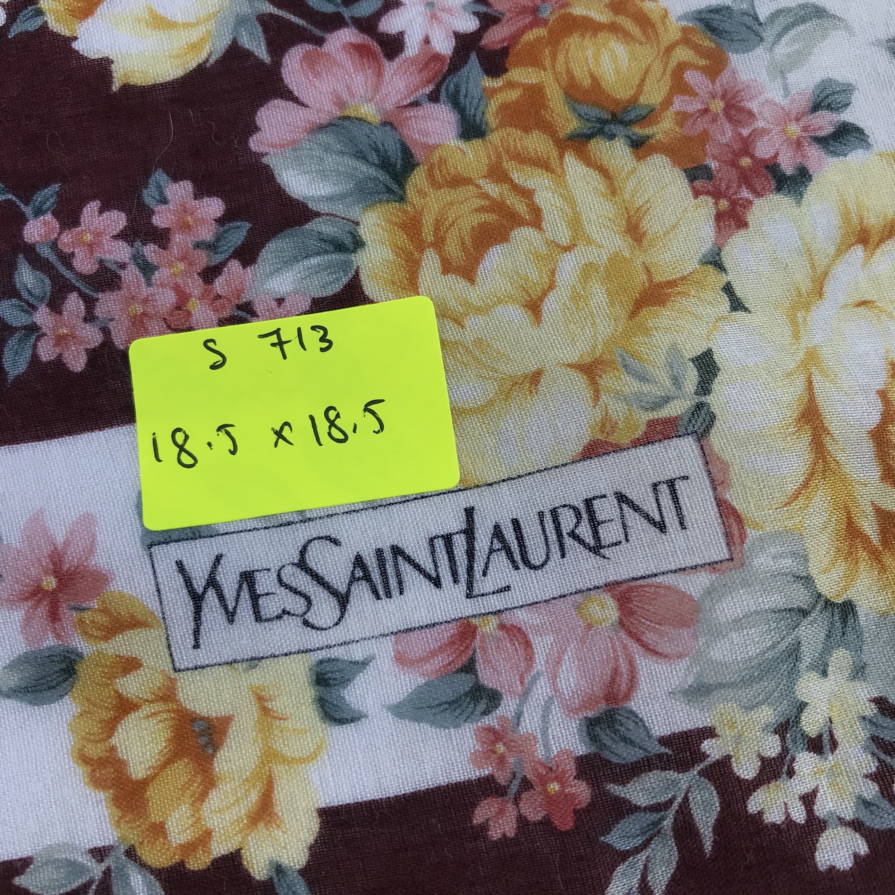 Vintage × Yves Saint Laurent Yves Saint Laurent Bandana / Handkerchief /Neckerchief -S713 Size ONE SIZE - 5 Thumbnail