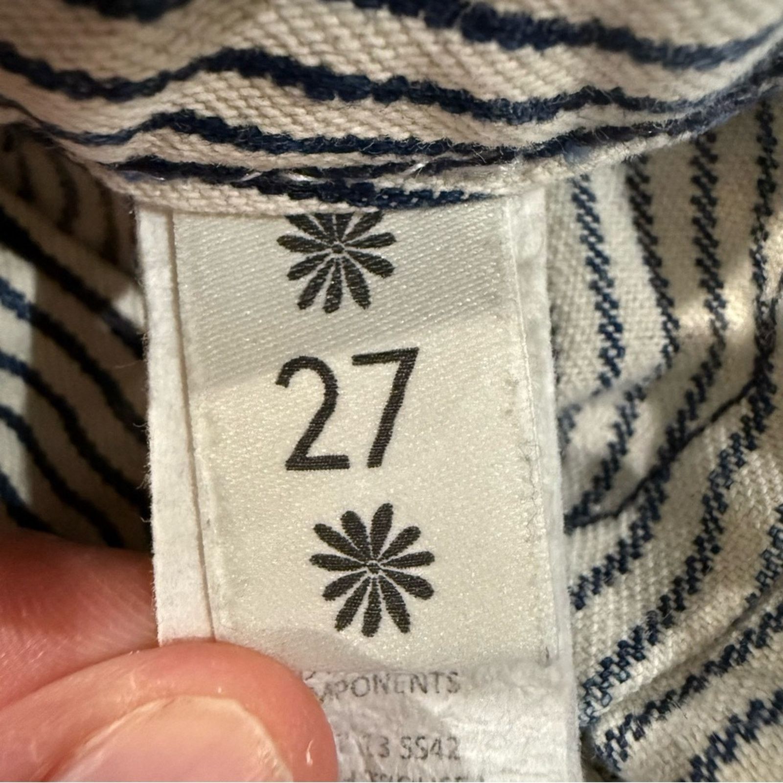 Show Me Your MuMu Show Me Your Mumu Farrah Flare Striped Denim Jeans Womens 27 Size 27" / US 4 / IT 40 - 8 Thumbnail
