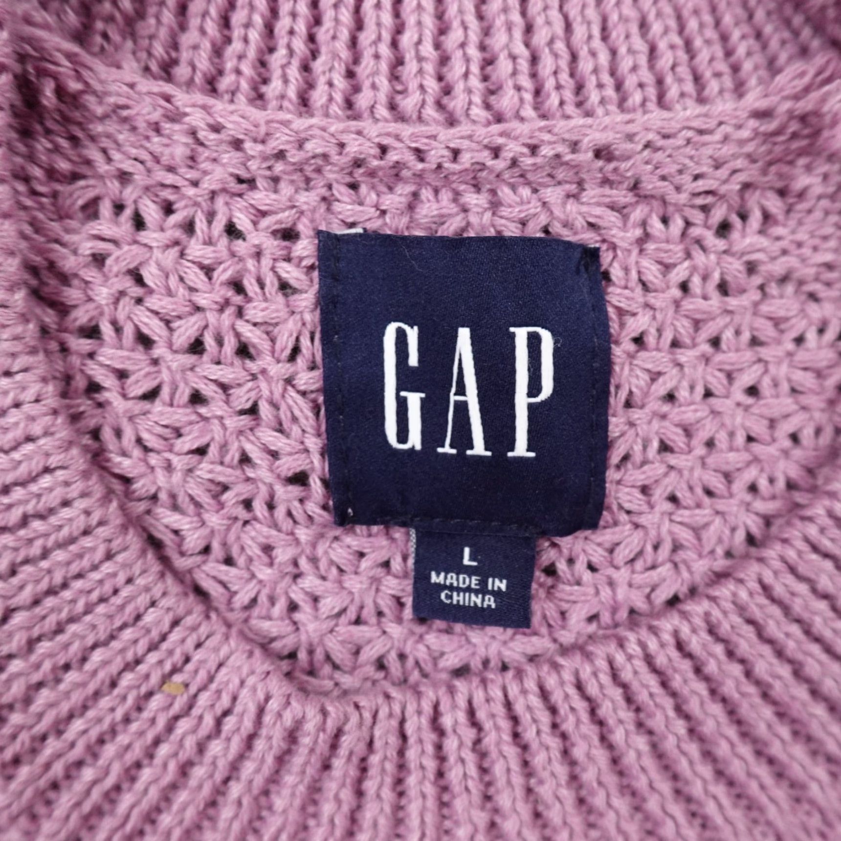 Gap Gap Sweater Women L Purple Chunky Knit Pullover Crewneck Shirt Casual Preppy Knit Sweatshirt Size L - Gap Size L / US 10 / IT 46 - 4 Thumbnail