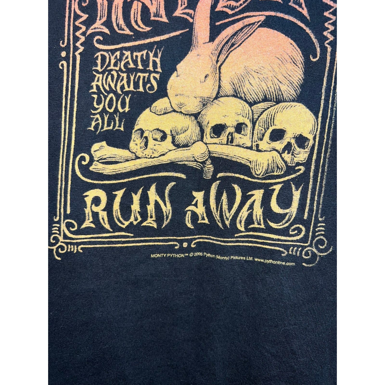 Vintage Vintage Monty Python Shirt Killer Rabbit Death Black Tee 2XL Size US XXL / EU 58 / 5 - 4 Thumbnail