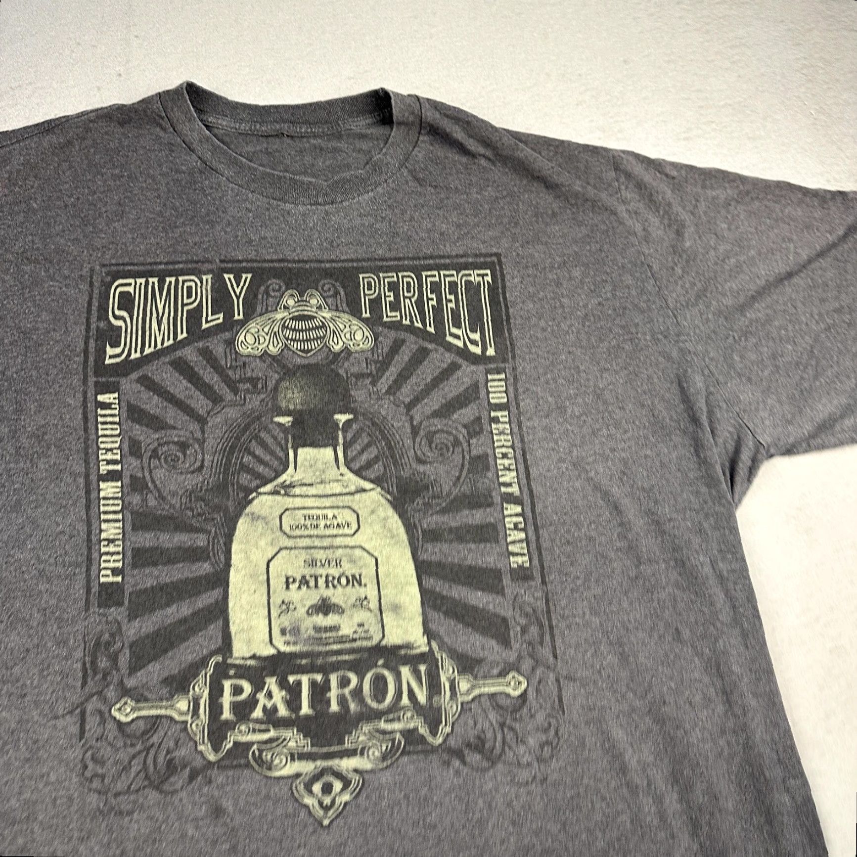 Other Patrón Tequila Shirt Mens 3XL Gray Graphic Print Short Sleeve T-Shirt Promo Simply Perfect Size US XXL / EU 58 / 5 - 5 Thumbnail