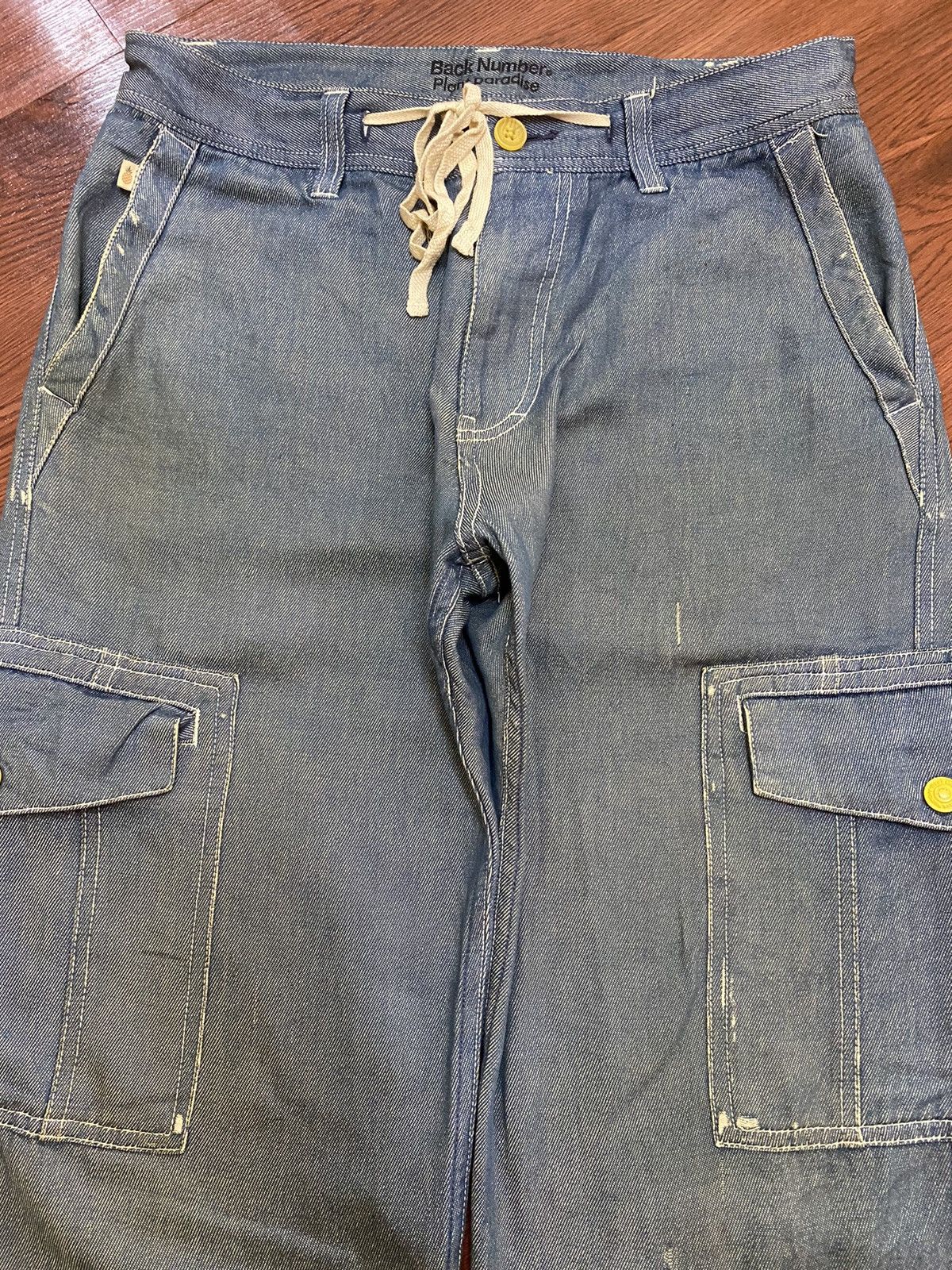 Vintage Vintage Japanese Brands Blue Wash Cargo Loose Soft Pants Size US 32 / EU 48 - 3 Thumbnail