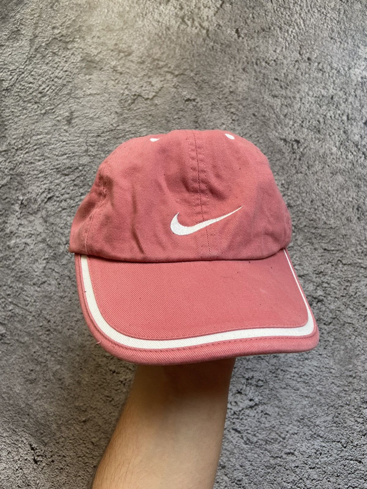 Nike × Vintage Vintage Nike Purple Faded Distressed Cap Y2K Size ONE SIZE - 1 Thumbnail