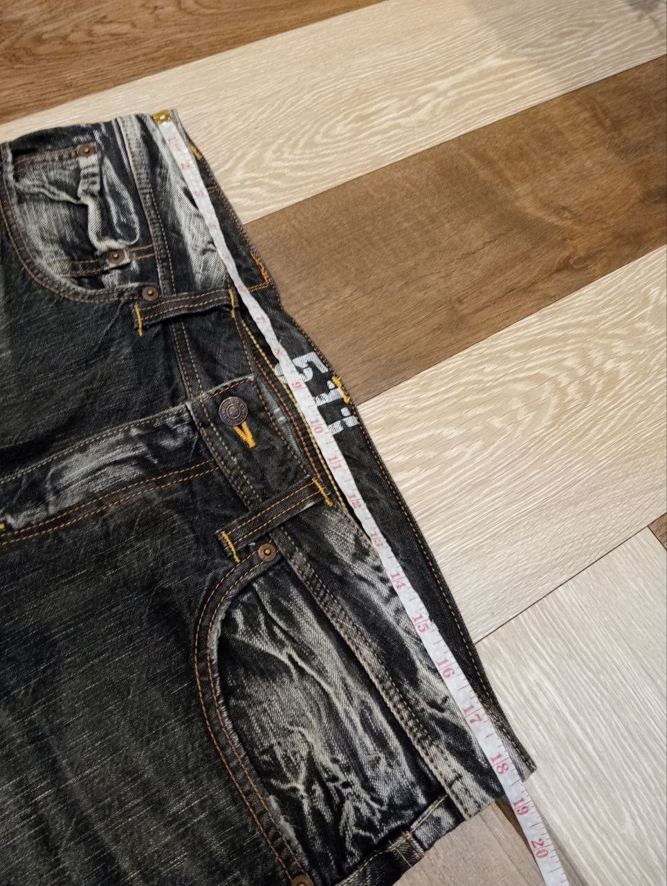 Edwin EDWIN BLACK WASHED DENIM FLARED PANTS Size US 34 / EU 50 - 15 Thumbnail