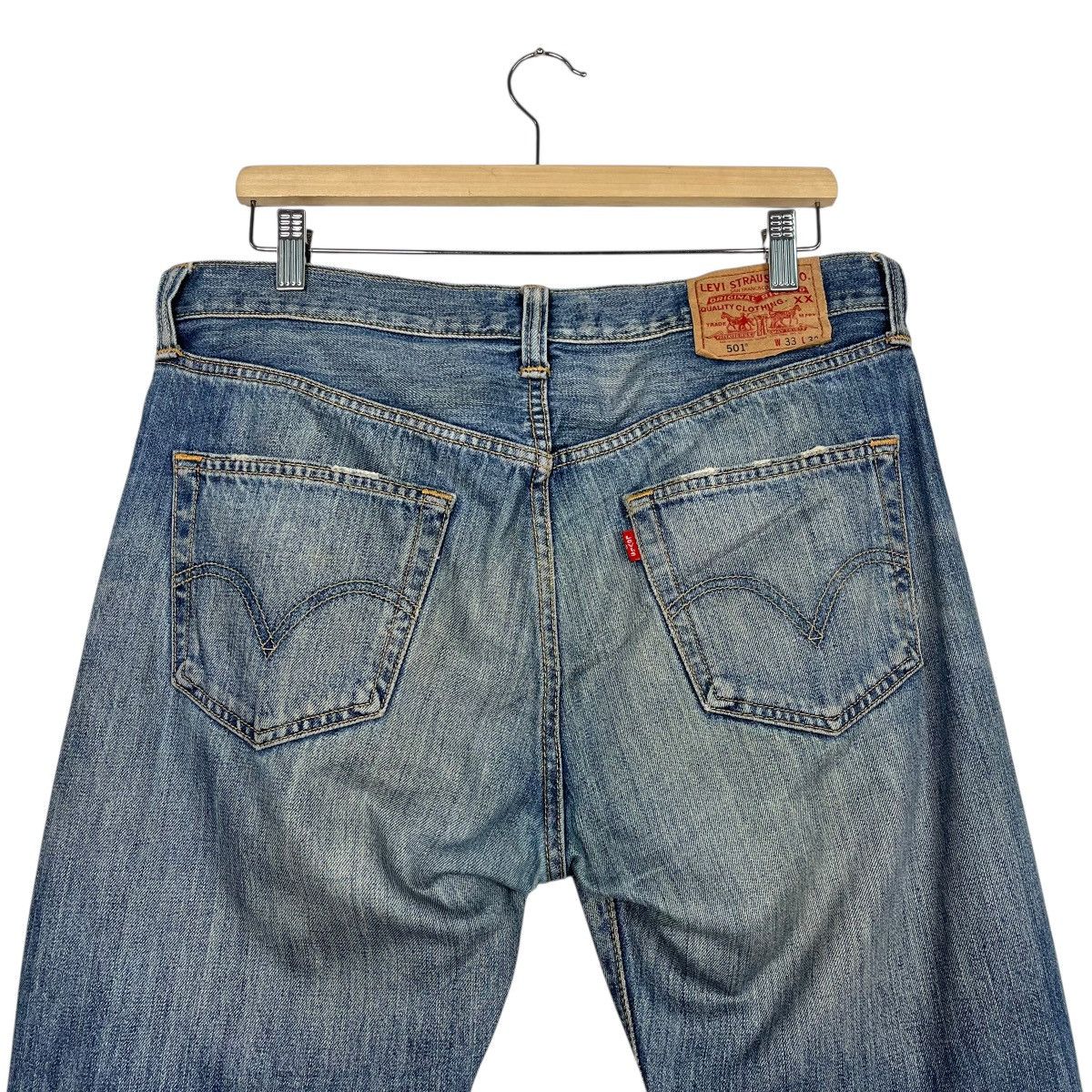 Levi's Vintage Y2k Levis Distressed Denim Size US 34 / EU 50 - 9 Thumbnail