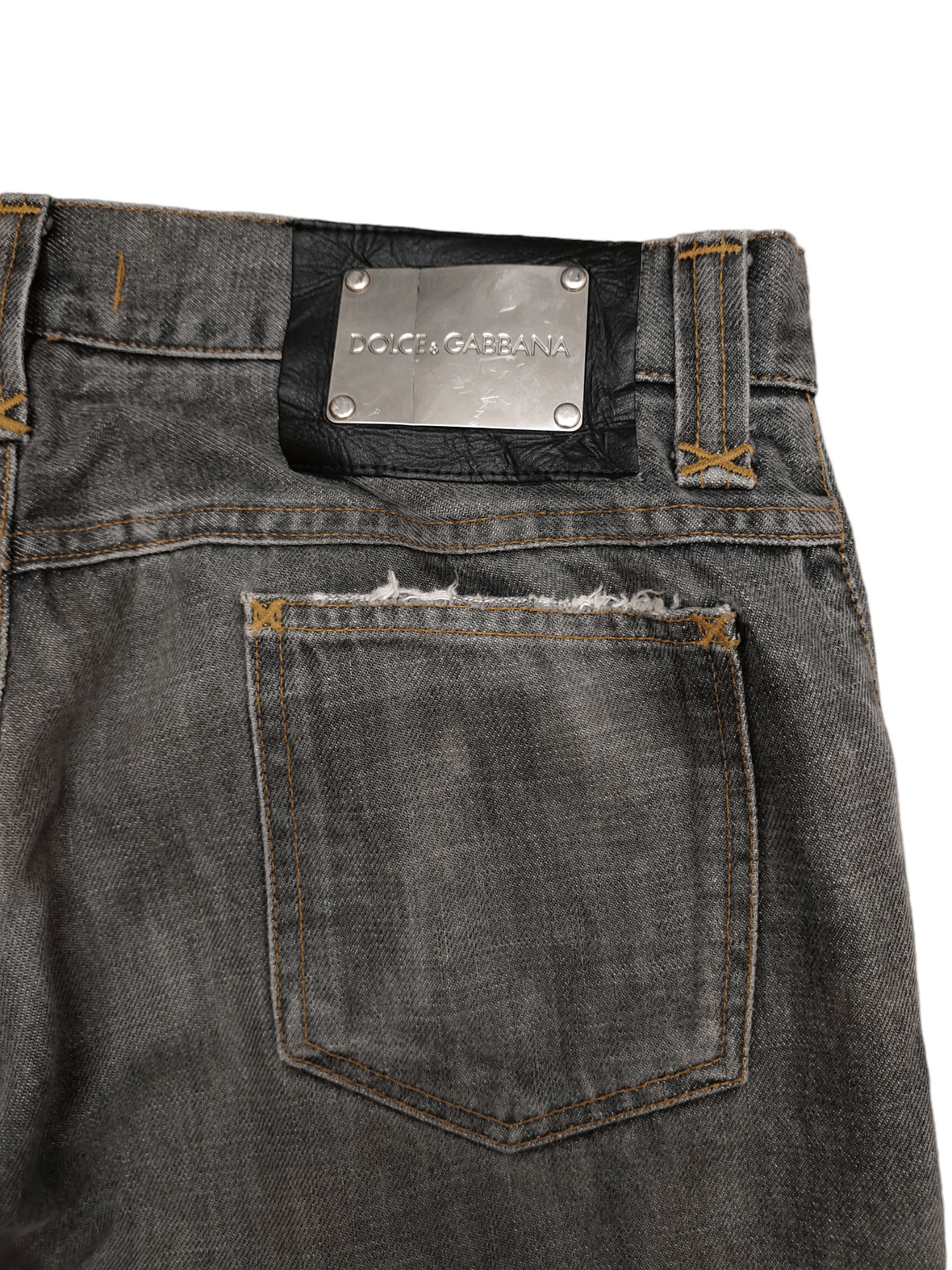 Dolce & Gabbana Dolce & Gabbana Clawmark Distress Faded Denim Jeans Size US 34 / EU 50 - 13 Thumbnail