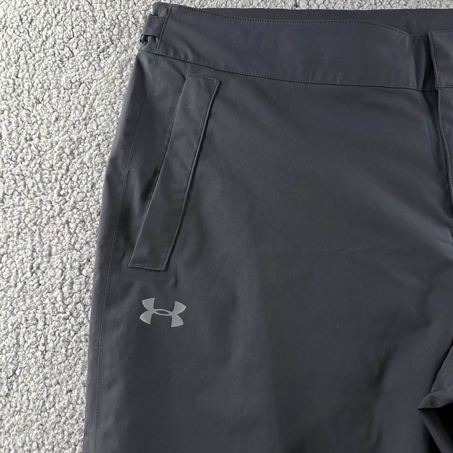 Under Armour Under Armour Mens Pants Size XXL Gray UA Storm Rain Pant Lined 100% Polyester Size US 30 / EU 46 - 3 Thumbnail