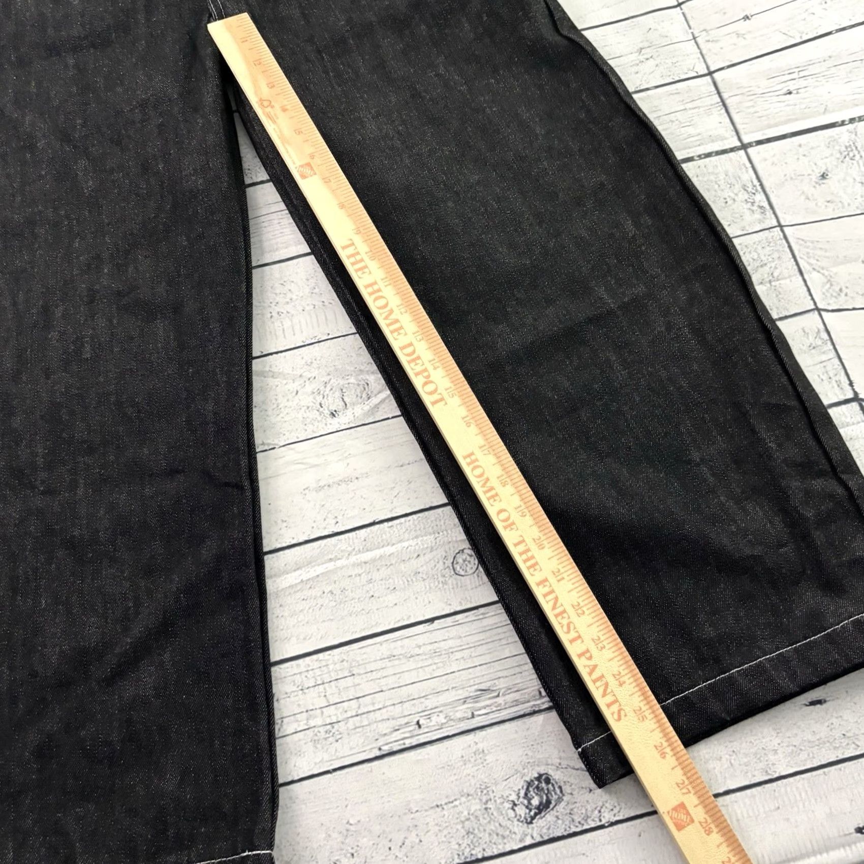 Vintage Aelfric Eden Jeans Women Wide-Leg Black 28 Denim Cotton 5-Pocket 28 Women's Jeans 28 Black Aelfric Eden Wide-Leg Denim Jeans Size 28" / US 6 / IT 42 - 2 Thumbnail