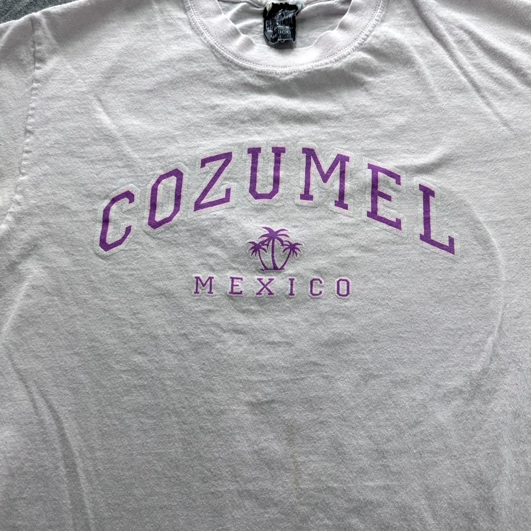 Vintage Cozumel Mexico Shirt Mens M Pink Palm Tree Graphic Souvenir Travel Beach Crew Neck Short Sleeve T-Shirt Graphics Mexico Palm Tree Size US M / EU 48-50 / 2 - 2 Thumbnail