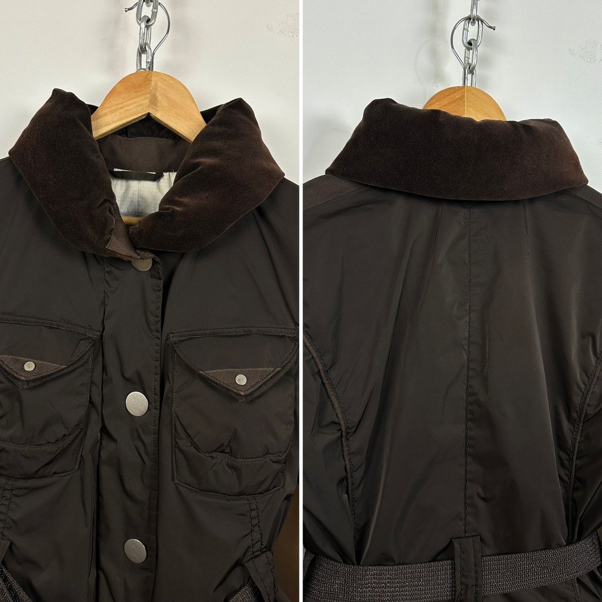 Marithe + Francois Girbaud Marithé+François Girbaud Brown Hooded Down Puffer Jacket Size M / US 6-8 / IT 42-44 - 17 Thumbnail