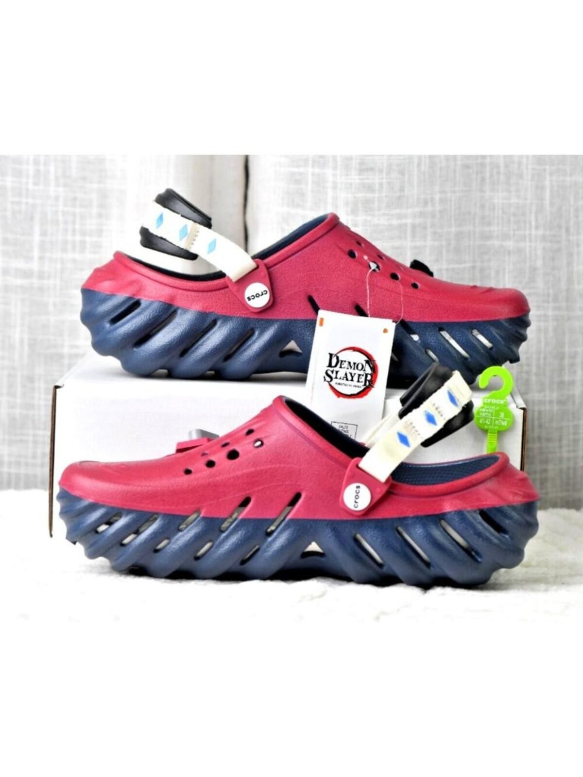 Crocs Crocs Demon Slayer Echo Clogs Unisex | 211413-90H Size US 8 / EU 41 - 4 Thumbnail