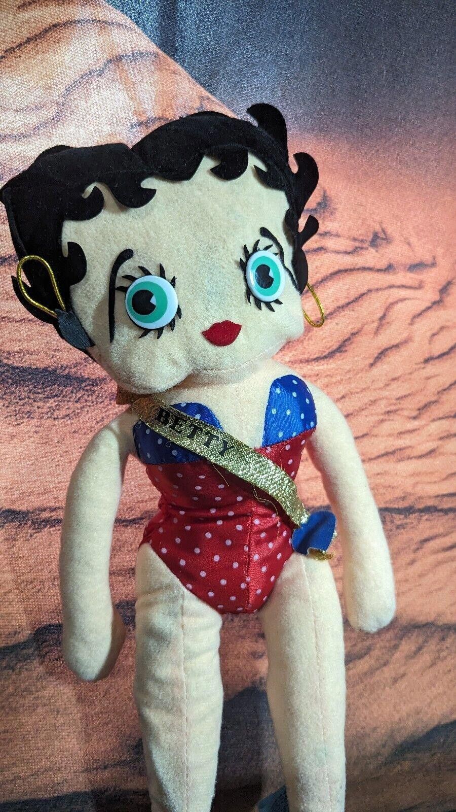 Kit and Ace VTG 1989 Ms. America Betty Boop Posable Plush Size ONE SIZE - 3 Thumbnail