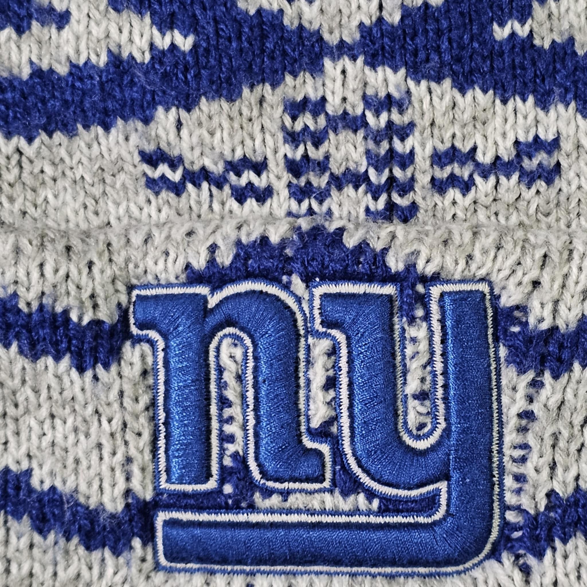 47 Brand × NFL New York Giants Knit Toboggan Beanie Football Hat Size ONE SIZE - 3 Thumbnail