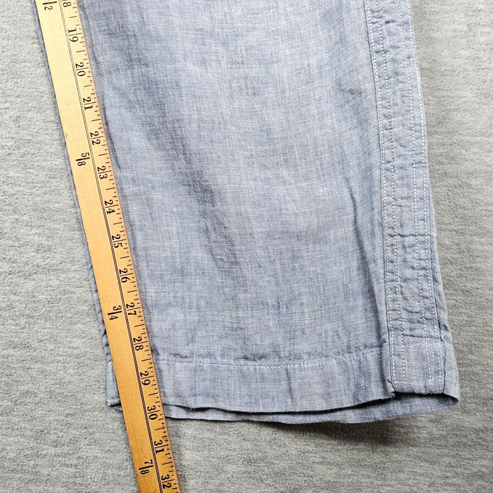 Athleta Athleta Pants Women's Wide Leg Pull On Pockets 100% Linen Size 6 Blue Regular Size 28" / US 6 / IT 42 - 4 Thumbnail