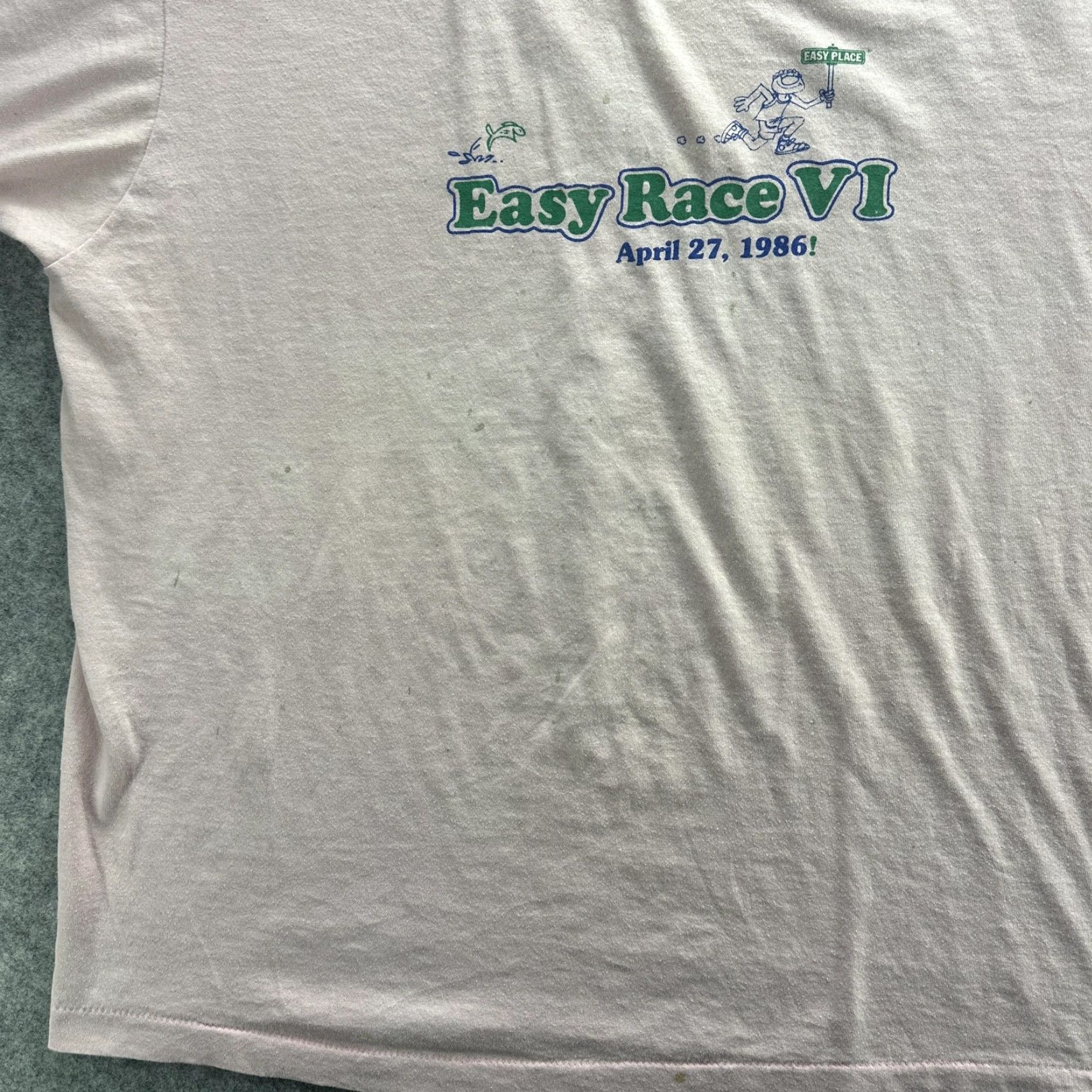 Vintage VINTAGE Screen Stars BestEasy Race VI Shirt Mens XL Pink 1986 Running Graphic Tee Made USA 80s Mens XL Pink Graphic Print 80s Sports Racing Tee Size US XL / EU 56 / 4 - 4 Thumbnail