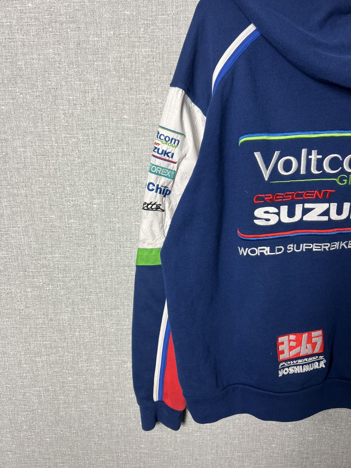 Vintage Suzuki RGSX Yoshimura World Superbike Team Racing Zip Hoodie Size US M / EU 48-50 / 2 - 21 Thumbnail