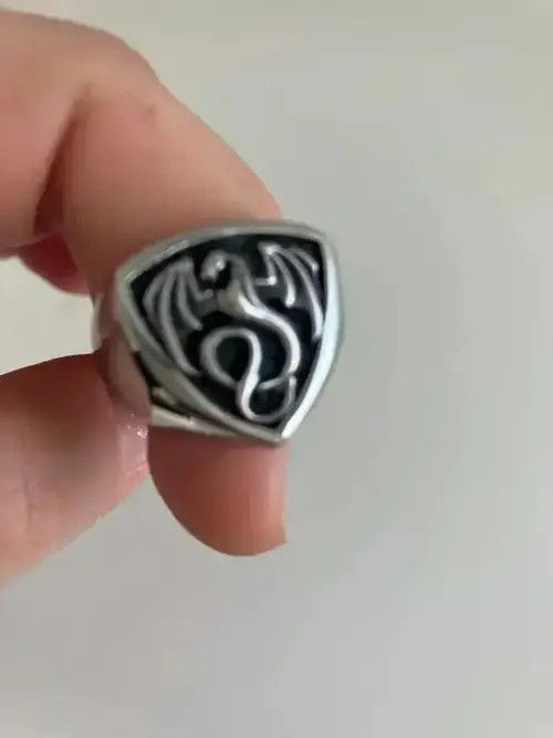 Other Viking Fire Dragon Ring Nordic Ethnic Stainless Steel Size ONE SIZE - 4 Thumbnail
