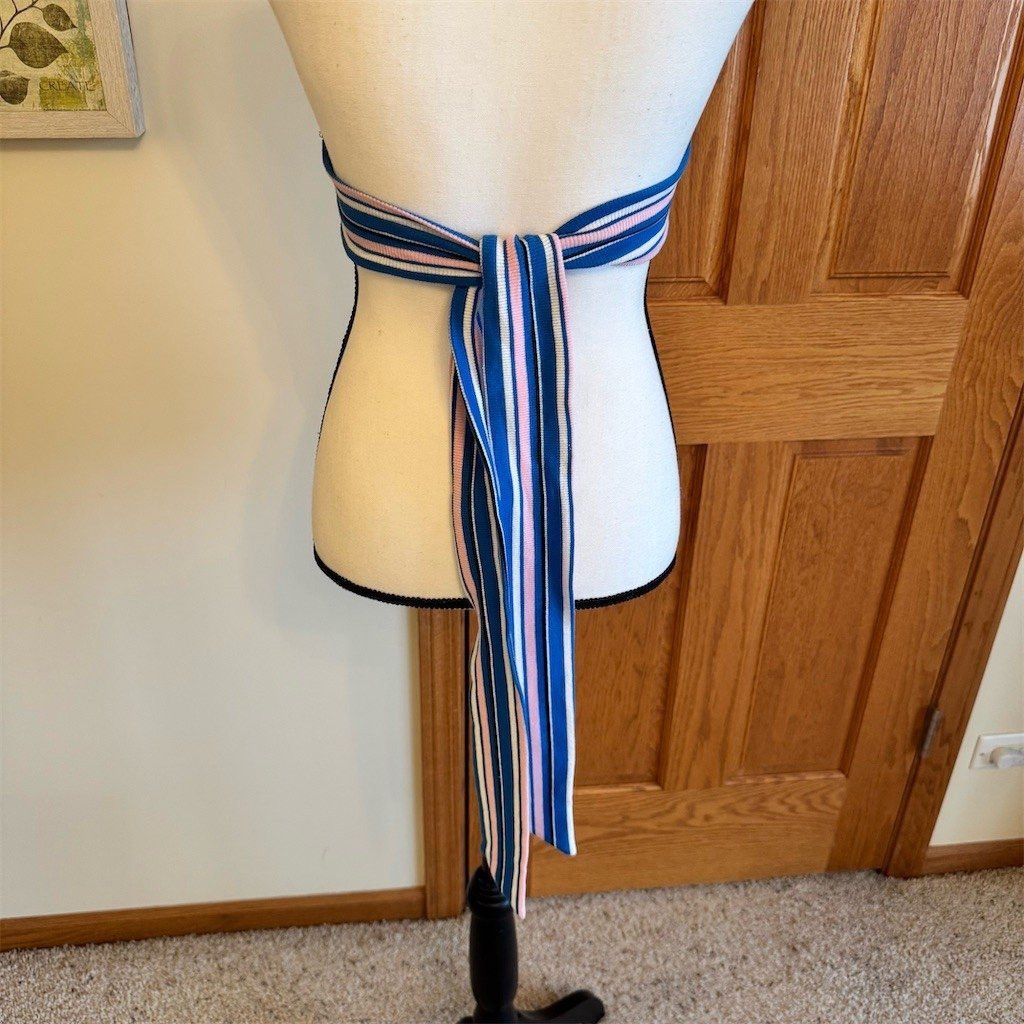 Shein SHEIN Crop Tank Top Womens Size M Blue Pink White Striped H Size M / US 6-8 / IT 42-44 - 3 Thumbnail