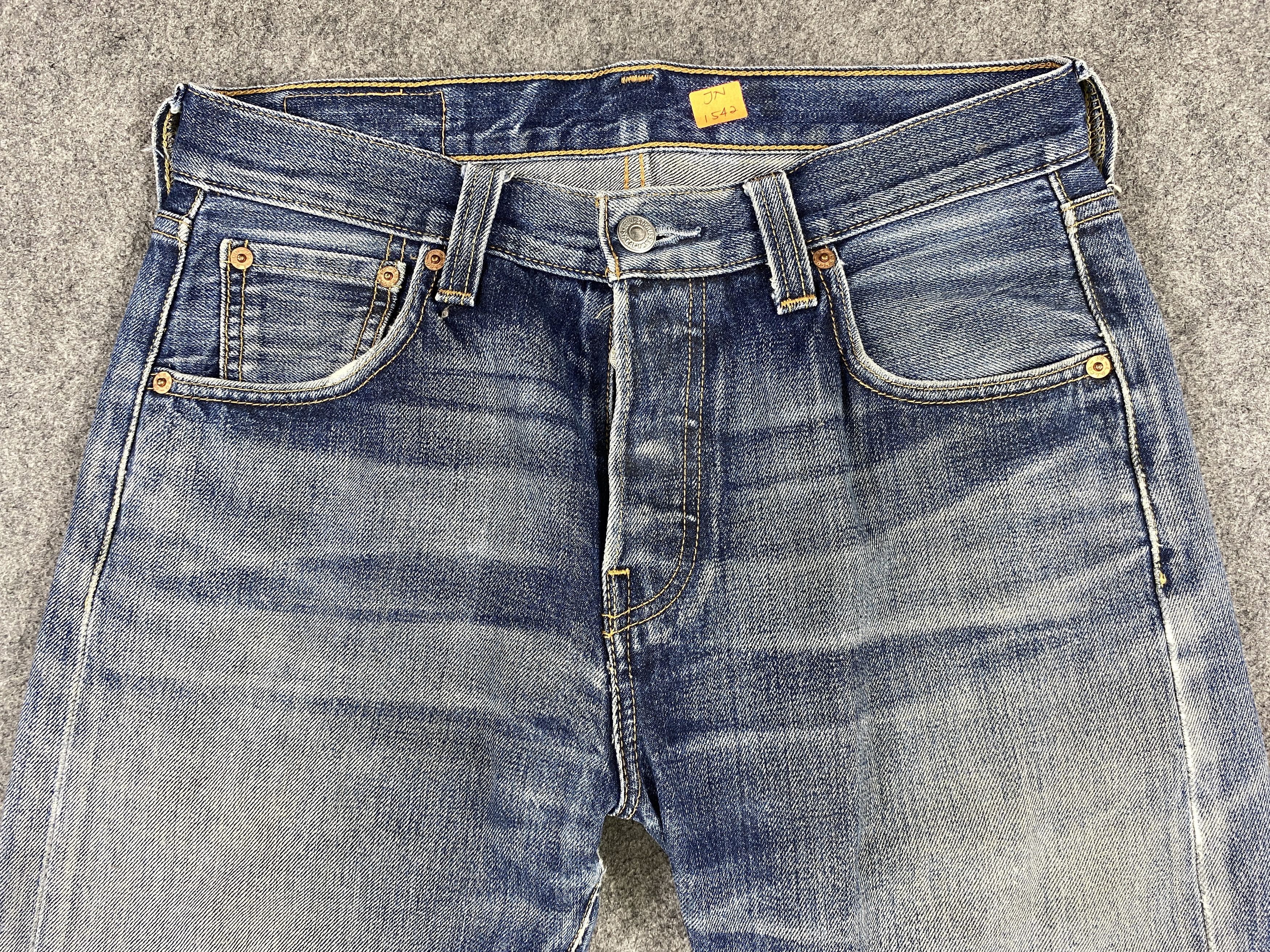 Japanese Brand Distressed Blue Levi's 501 Jeans 29x31 Denim -JN1542 Size US 29 - 3 Thumbnail