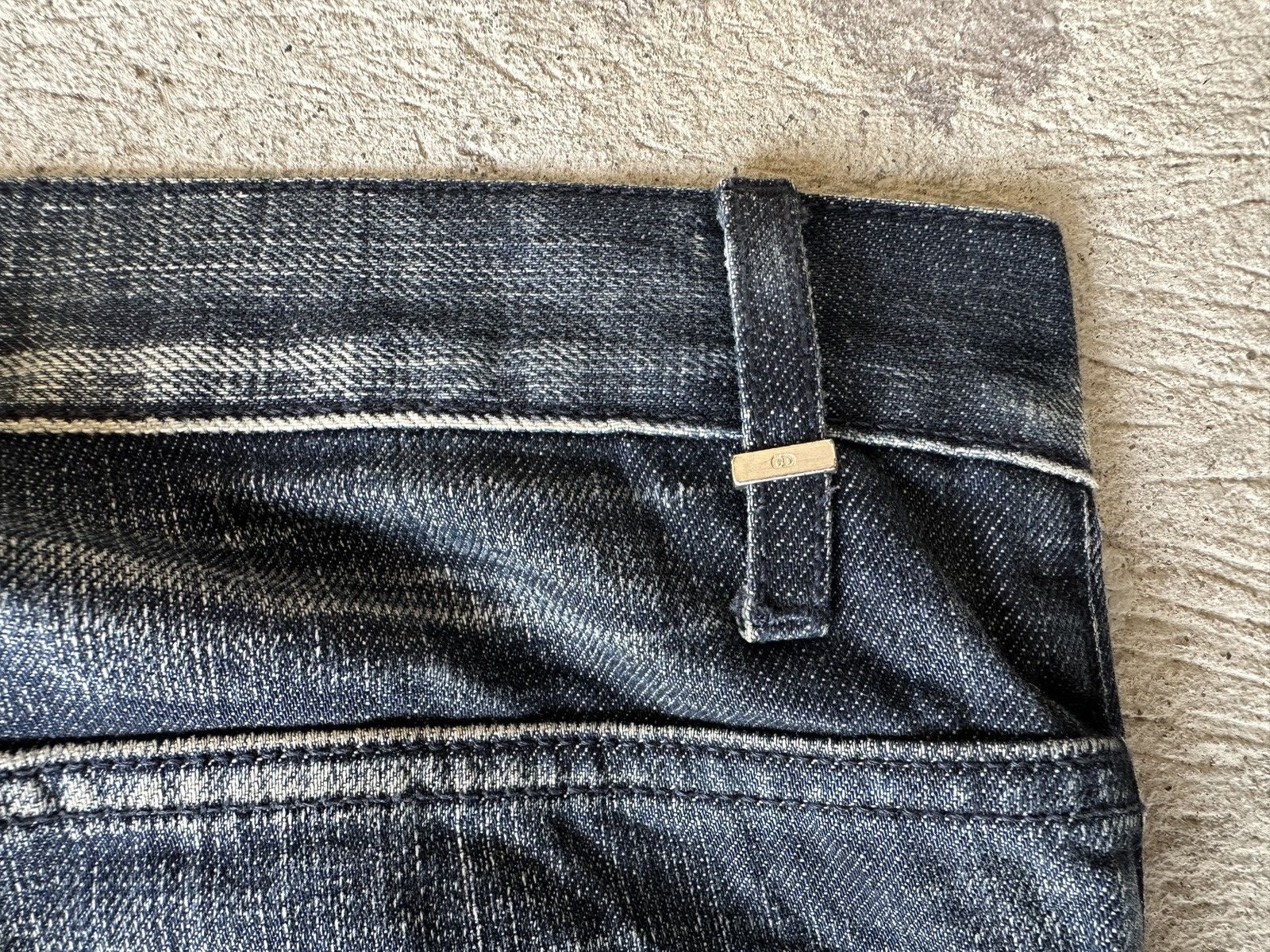 Dior AW05 Dior Homme Distressed Indigo Slim Jeans Size US 29 - 15 Thumbnail