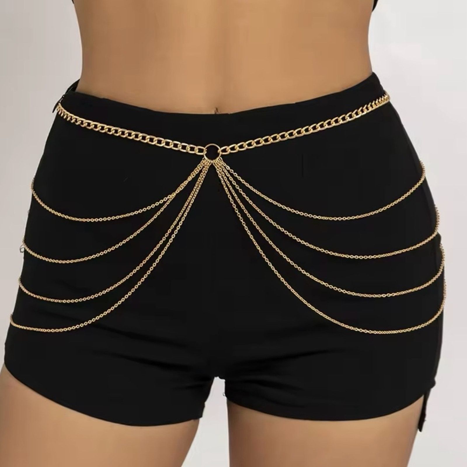 Other Multi-layer Tassel Waist Chain For Women Gold Party Dress Size ONE SIZE - 1 Thumbnail