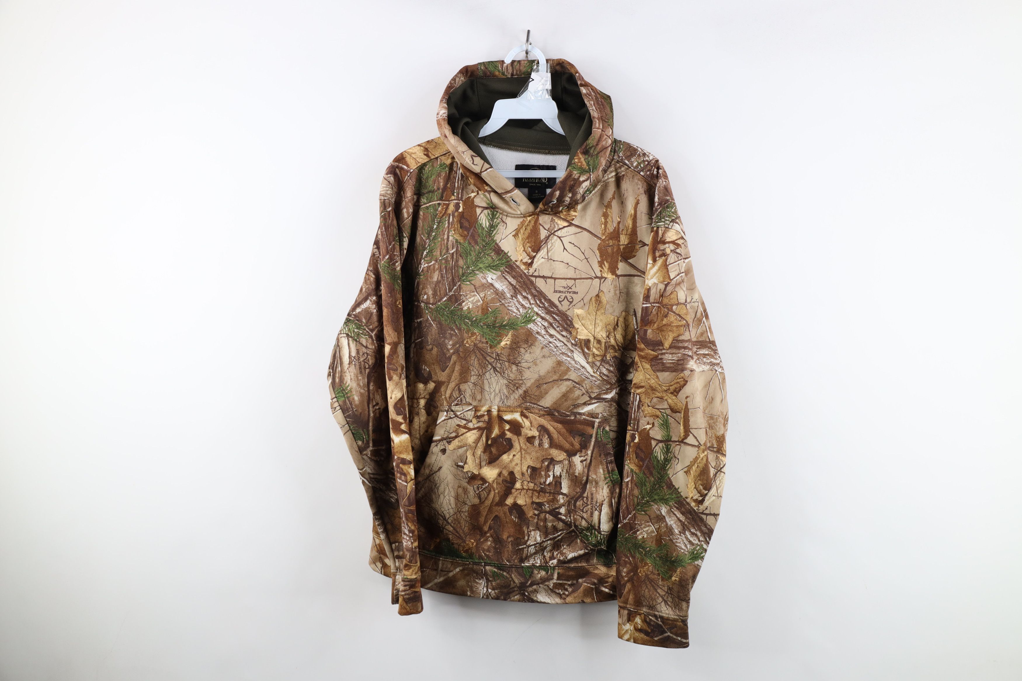 Vintage Vintage Streetwear Camouflage Fleece Lined Hoodie Sweatshirt Size US S / EU 44-46 / 1 - 1 Thumbnail