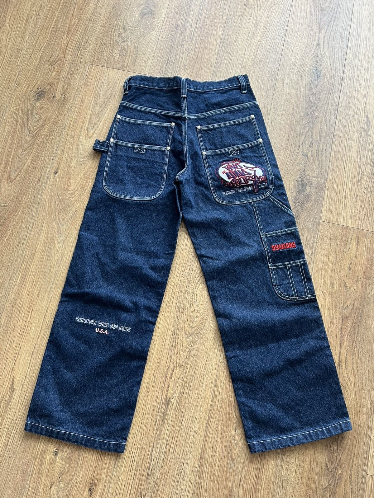 Japanese Brand 🔥Printed multipocket denim y2k style evisu , wutang ,eminem Size US 28 / EU 44 - 3 Thumbnail