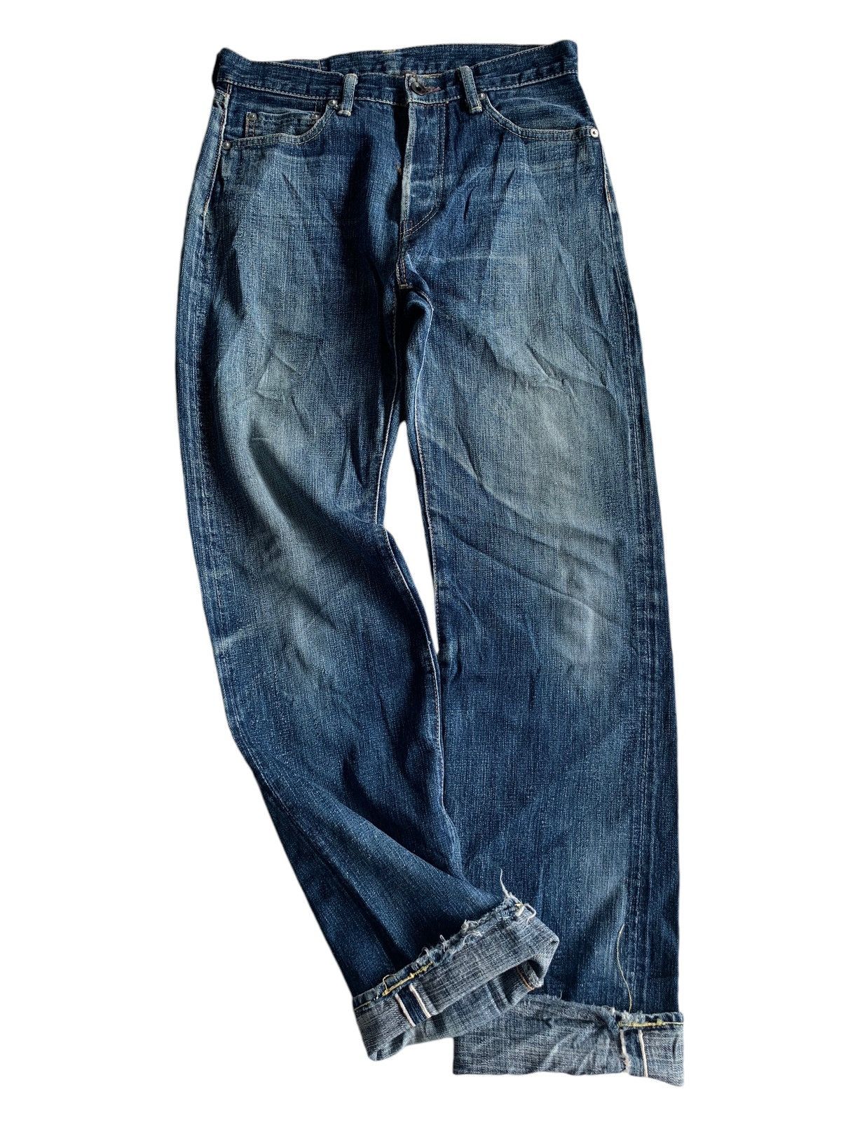 Japanese Brand × Kapital × Vintage BORNFREE 30TH ANNIVERSARY JAPANESE SELVEDGE DISTRESSES DENIM Size US 29 - 5 Thumbnail