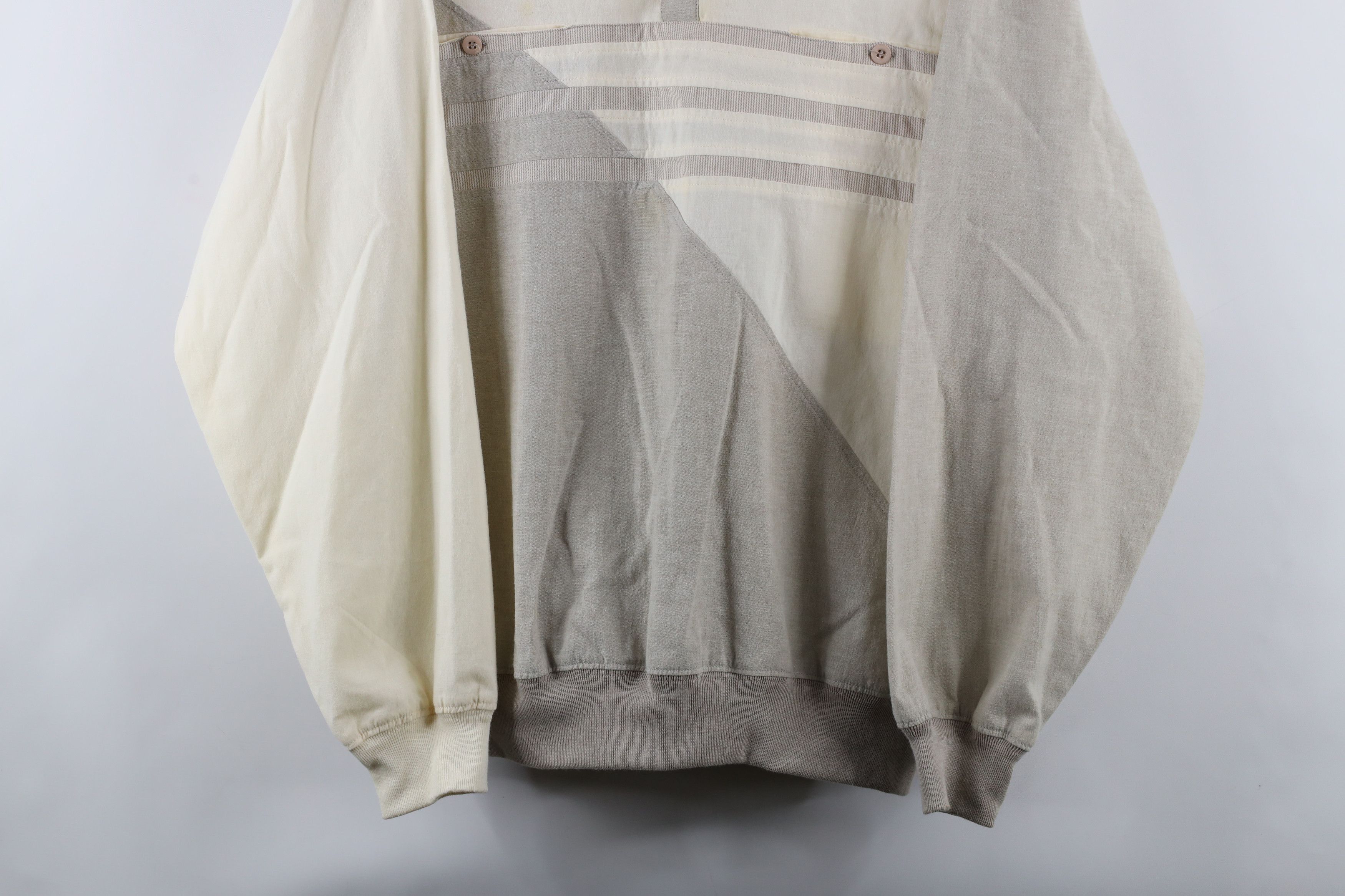 Vintage Vintage 90s Streetwear Striped Collared Pullover Polo Shirt Size US L / EU 52-54 / 3 - 3 Thumbnail
