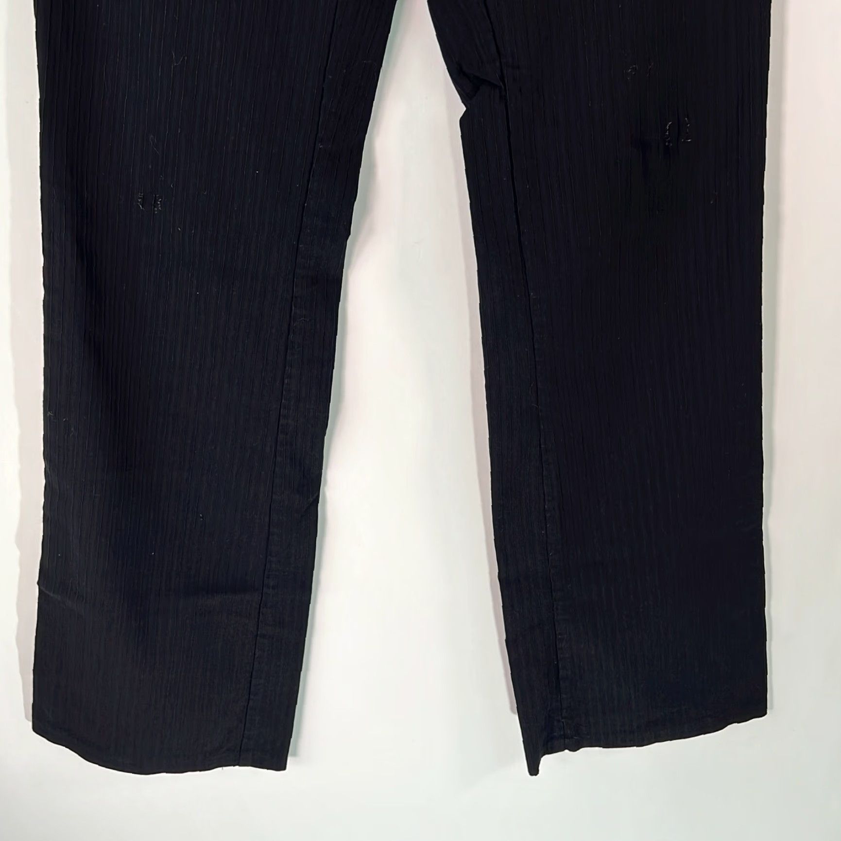 Vintage Joe Benbasset Womens Black Flat Front Ultra Low Rise Casual Dress Pants Size 5 Size 27" / US 4 / IT 40 - 7 Thumbnail