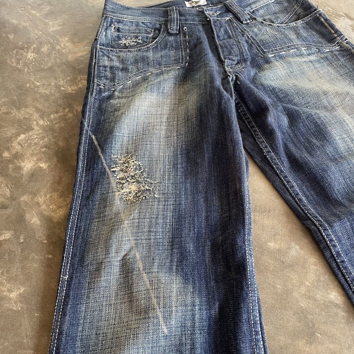 Tornado Mart Antik Denim Jeans Made In USA Vintage Distressed Denim Pants Size US 30 / EU 46 - 9 Thumbnail