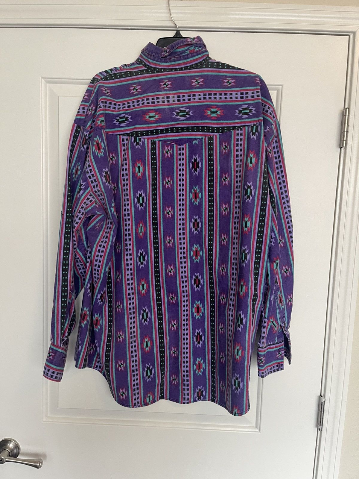 Other VTG 90s Karman Western Shirt Mens XL Southwest Aztec Stripes Size US XL / EU 56 / 4 - 4 Thumbnail