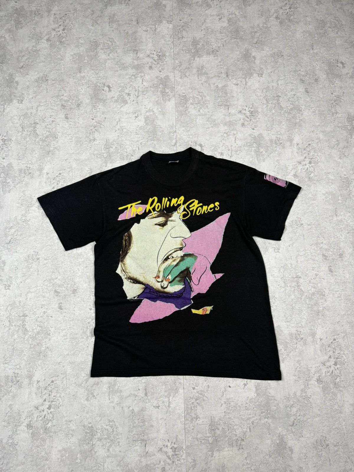 The Rolling Stones Vintage 1989 The Rolling Stones North American Tour T-Shirt Size US L / EU 52-54 / 3 - 1 Thumbnail
